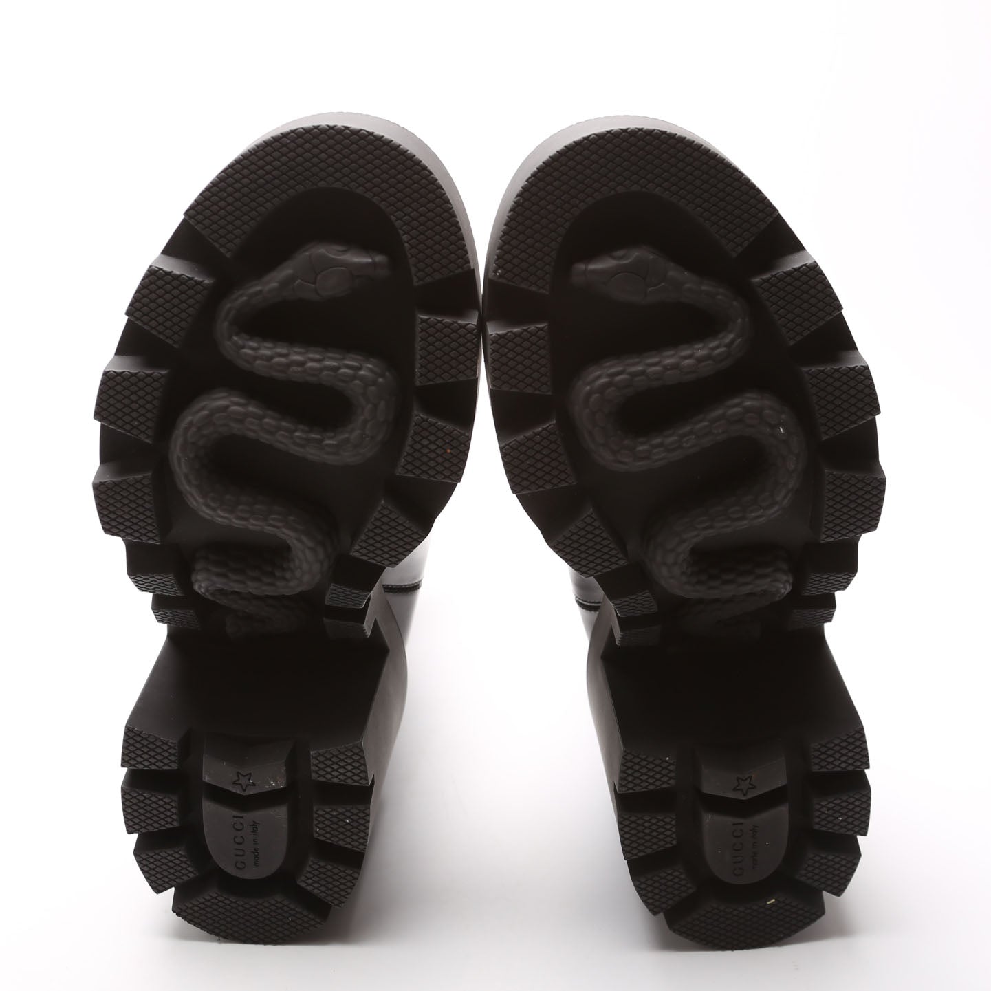 Logo Combat Booties Size 37.5 Black