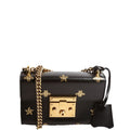 Gucci 432182 Padlock Bee Star Leather Small