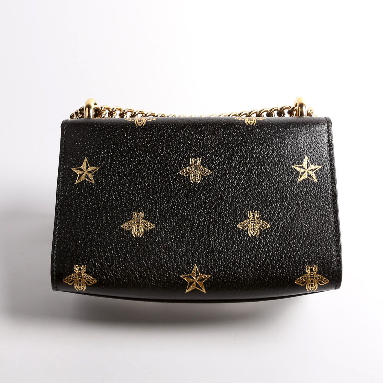 Gucci 432182 Padlock Bee Star Leather Small