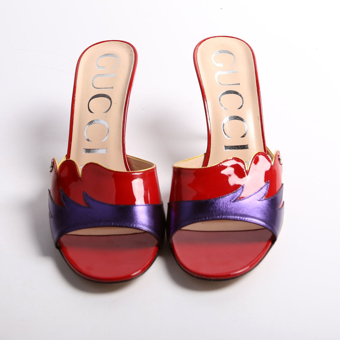 Open Toe Sandals Size 37.5 Red