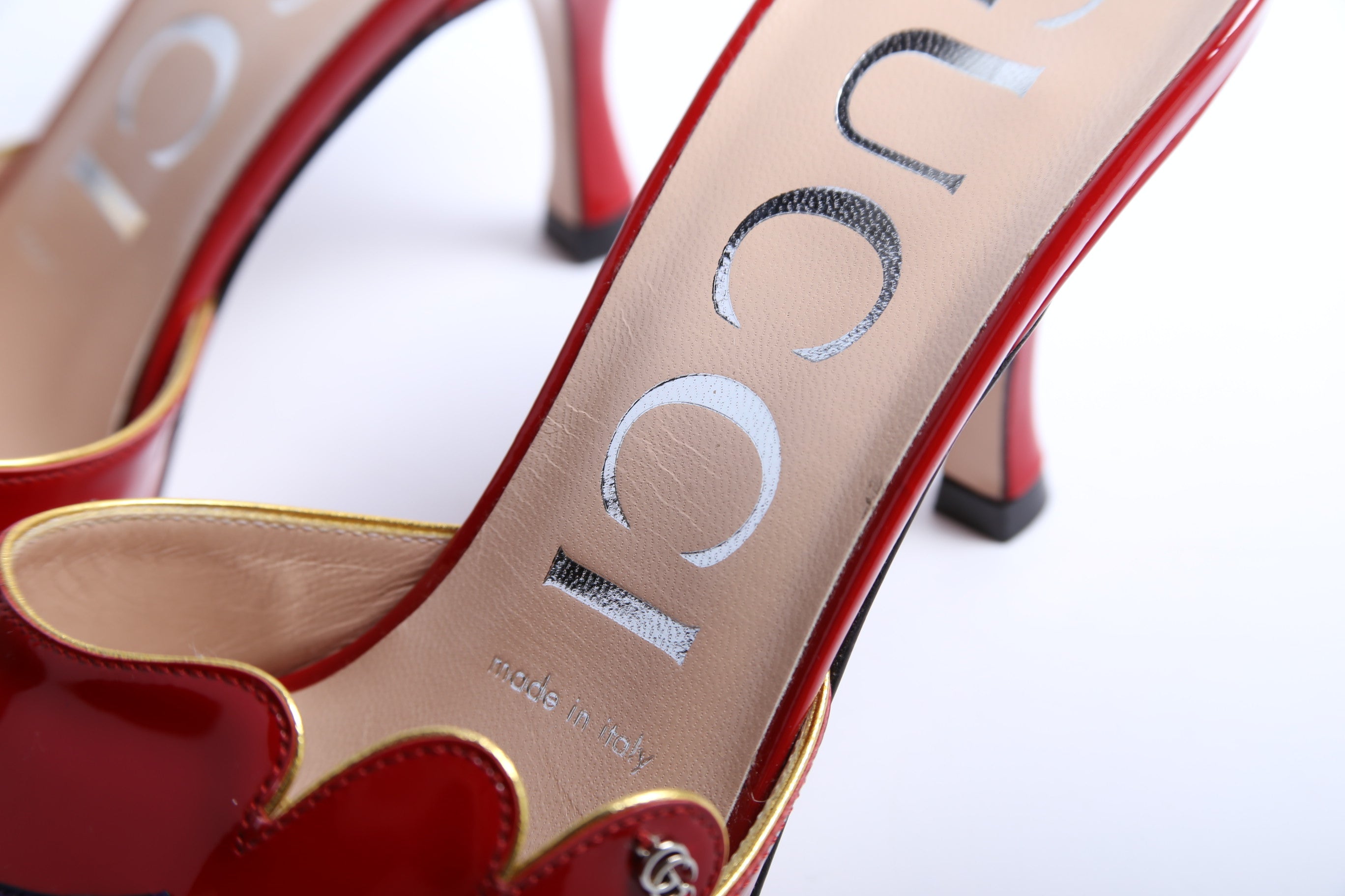 Open Toe Sandals Size 37.5 Red
