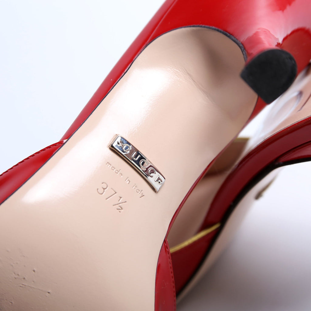 Open Toe Sandals Size 37.5 Red