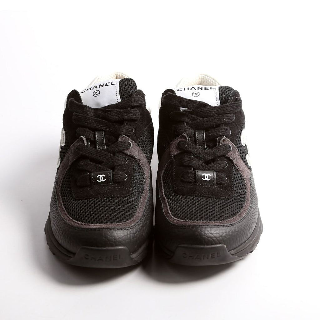 CC Sneakers Mesh/Suede/Calfskin Size 39 Black