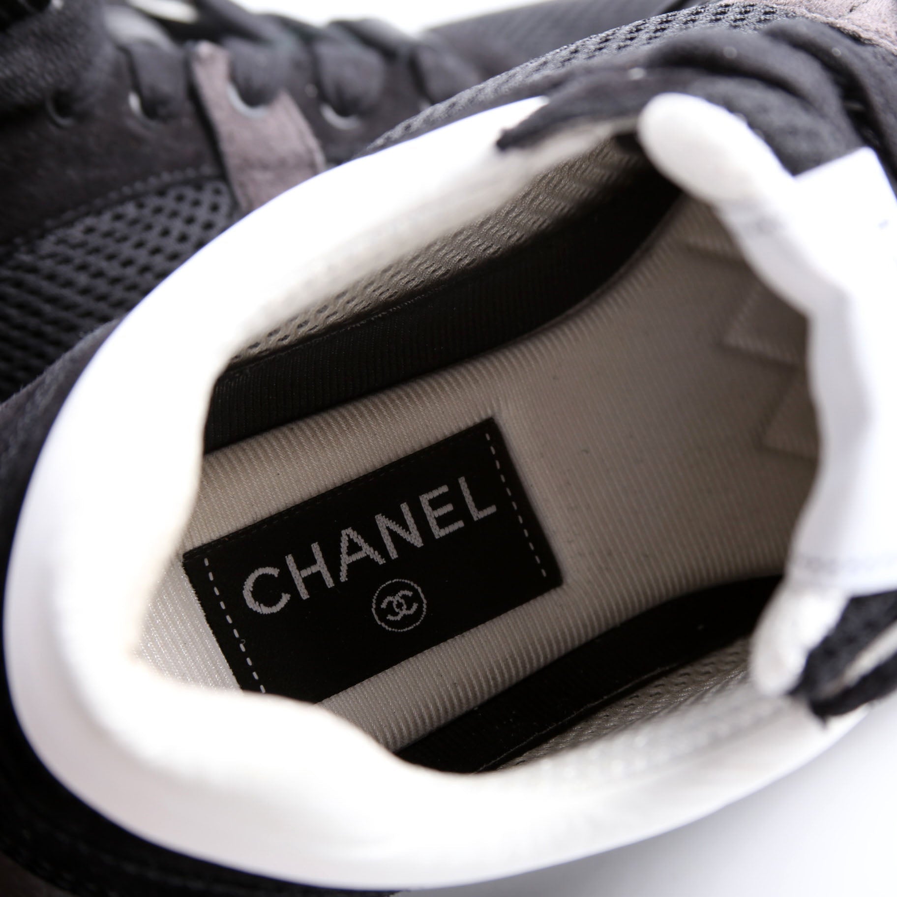 CC Sneakers Mesh/Suede/Calfskin Size 39 Black