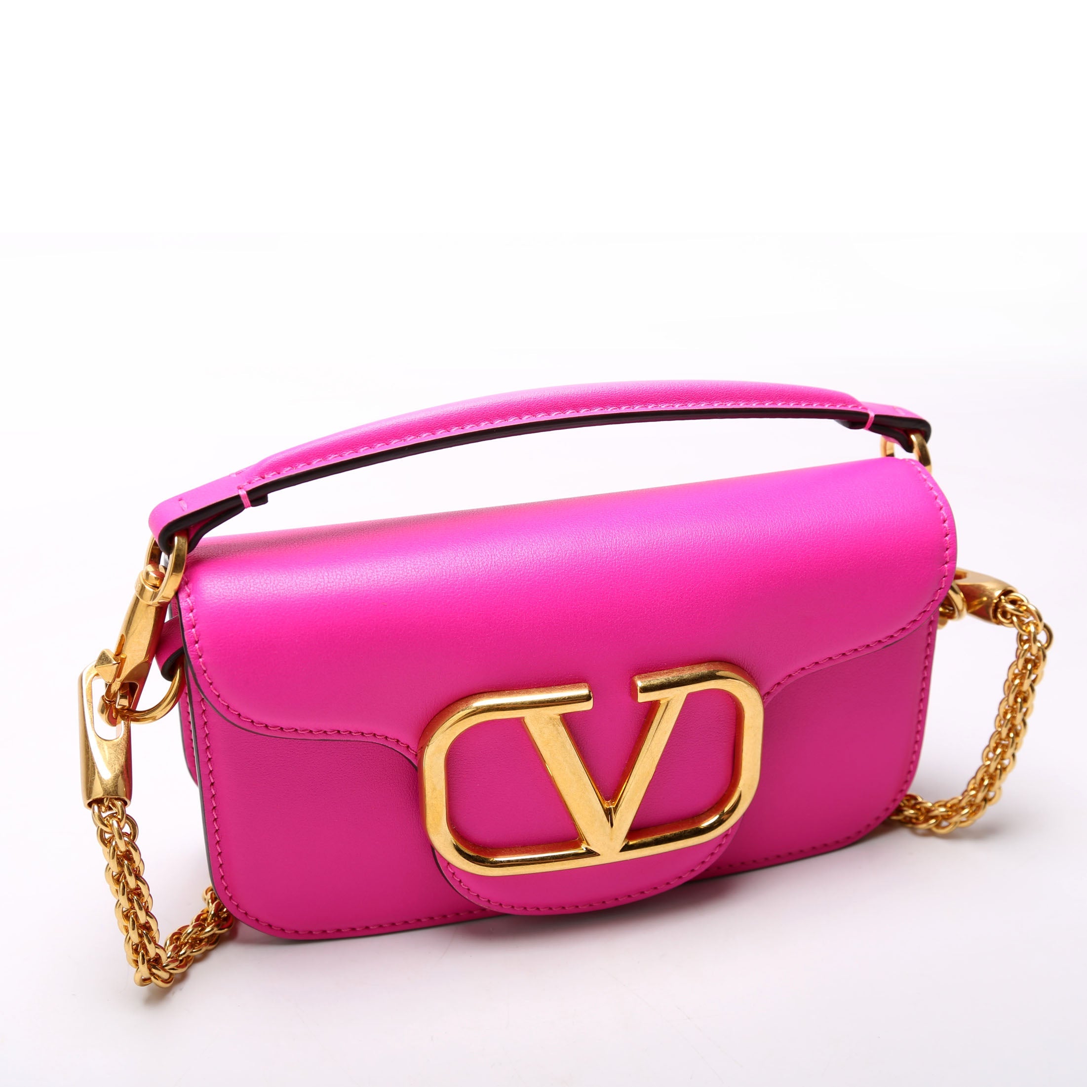 VLogo Small Loco Calfskin Pink