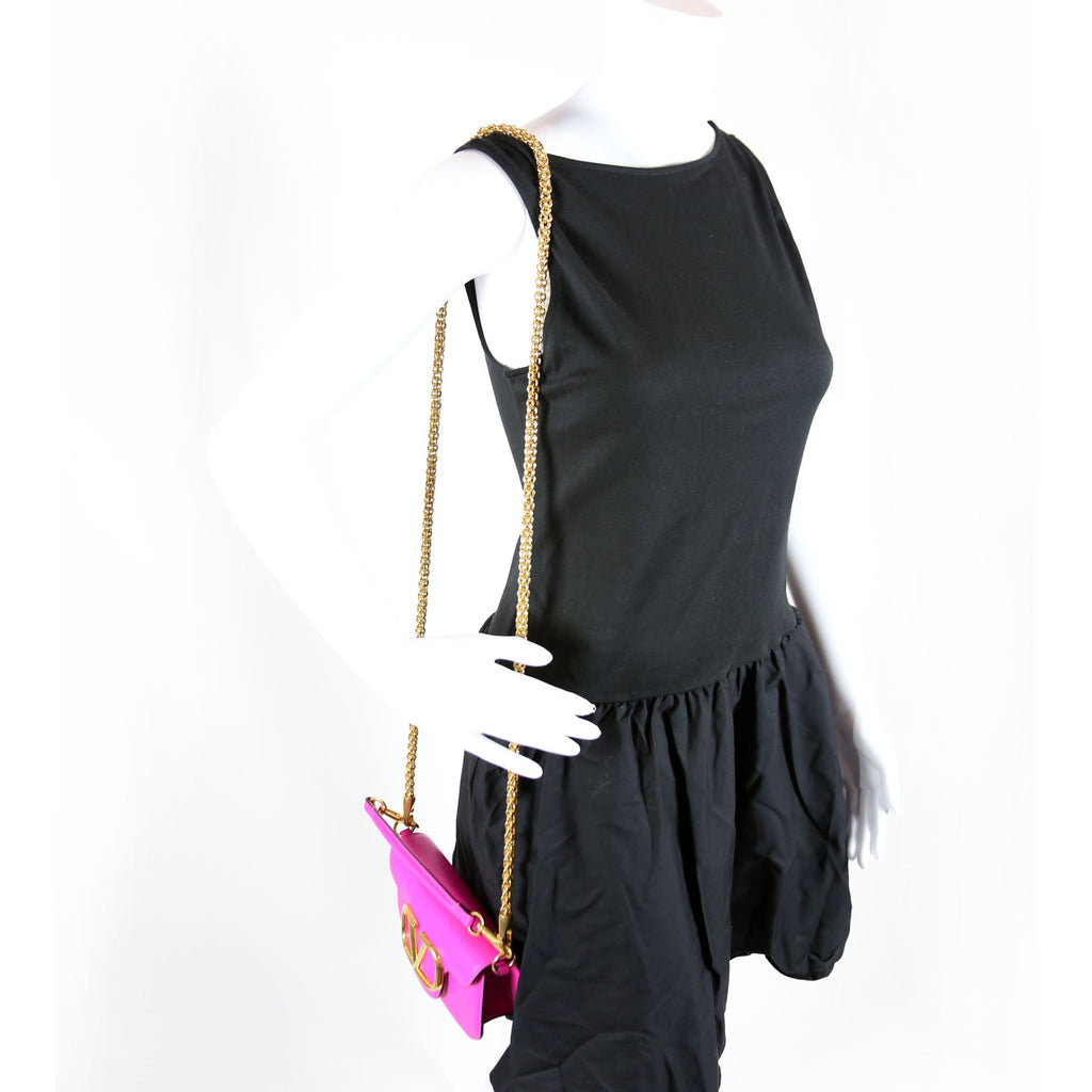 VLogo Small Loco Calfskin Pink