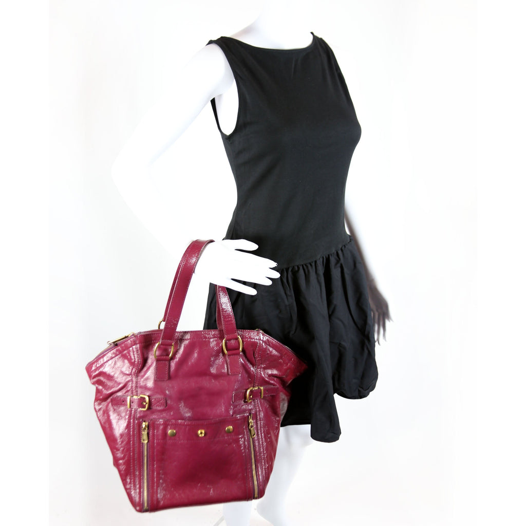 202649 Downtown Patent Leather Tote