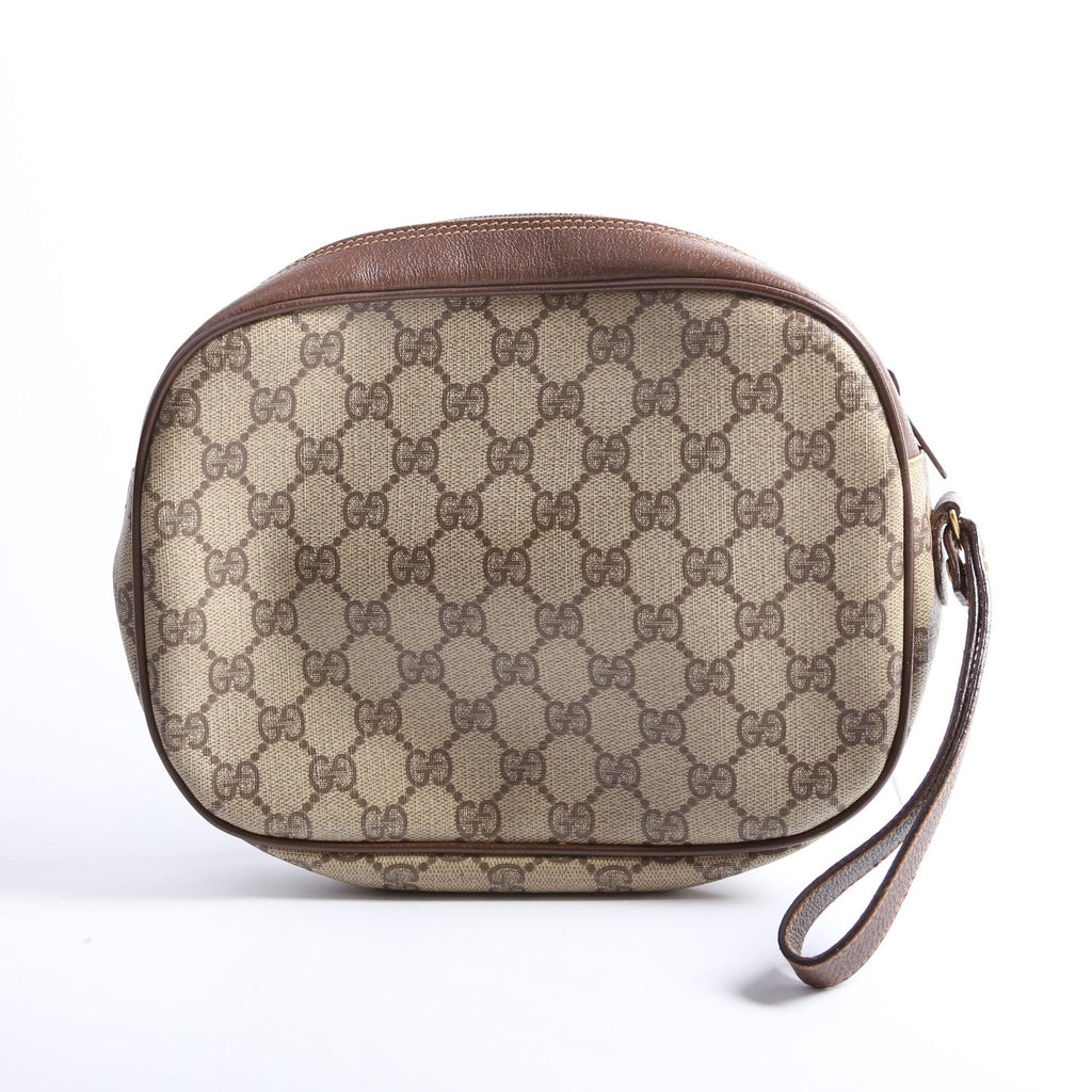 156.01.034 Sherry Ling GG Supreme Wristlet Vintage Brown