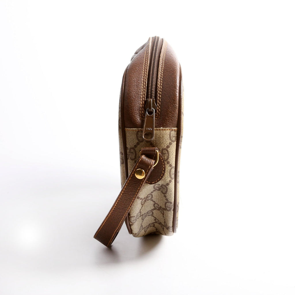 156.01.034 Sherry Ling GG Supreme Wristlet Vintage Brown