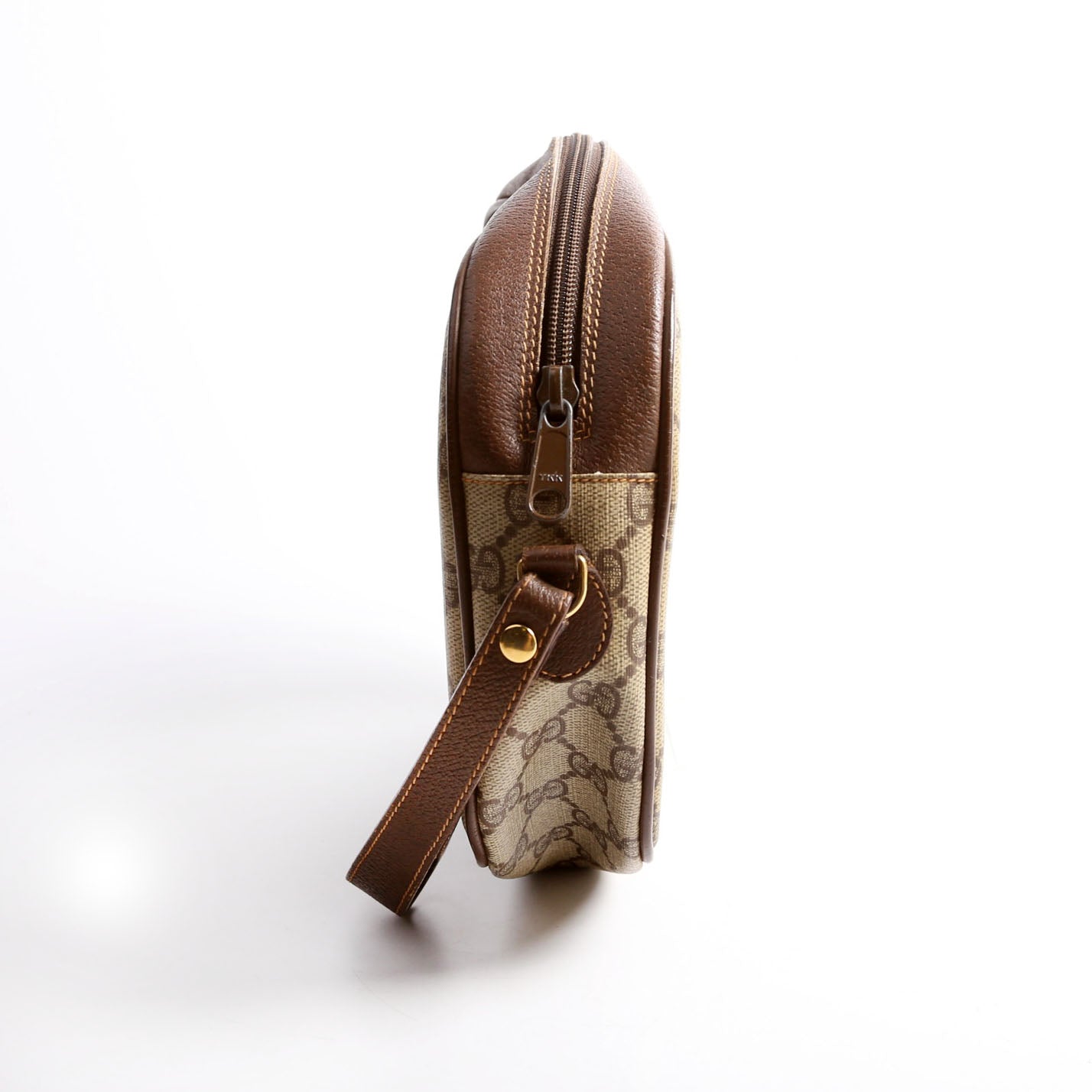 156.01.034 Sherry Ling GG Supreme Wristlet Vintage Brown
