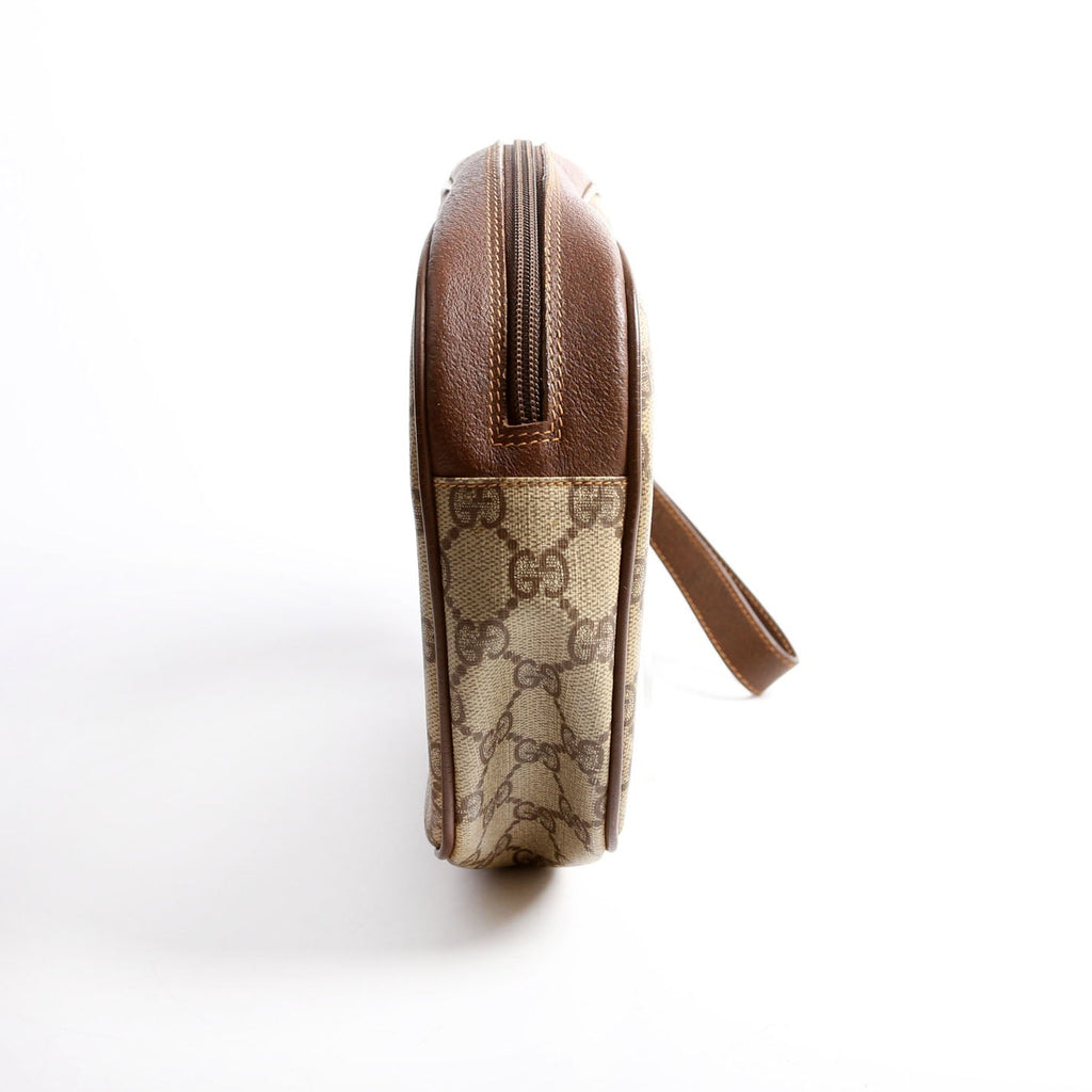 156.01.034 Sherry Ling GG Supreme Wristlet Vintage Brown