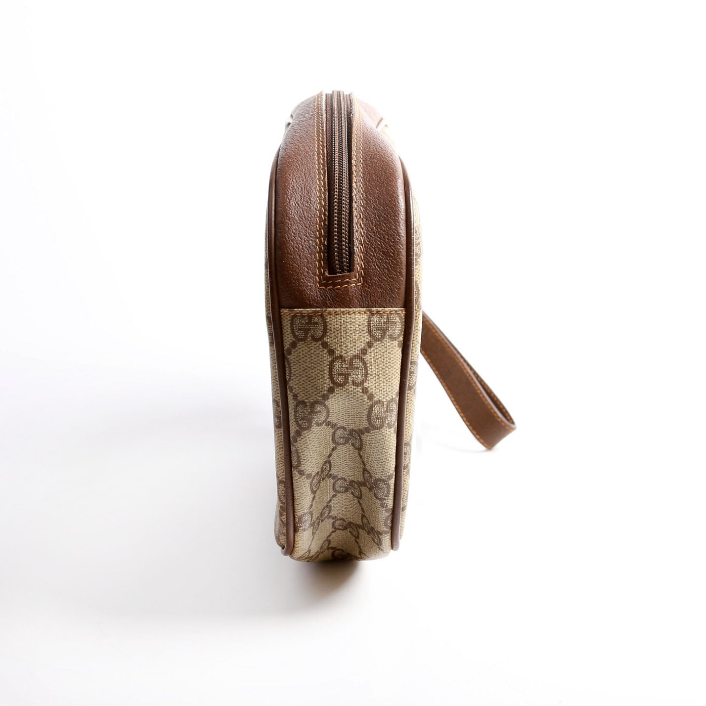 156.01.034 Sherry Ling GG Supreme Wristlet Vintage Brown
