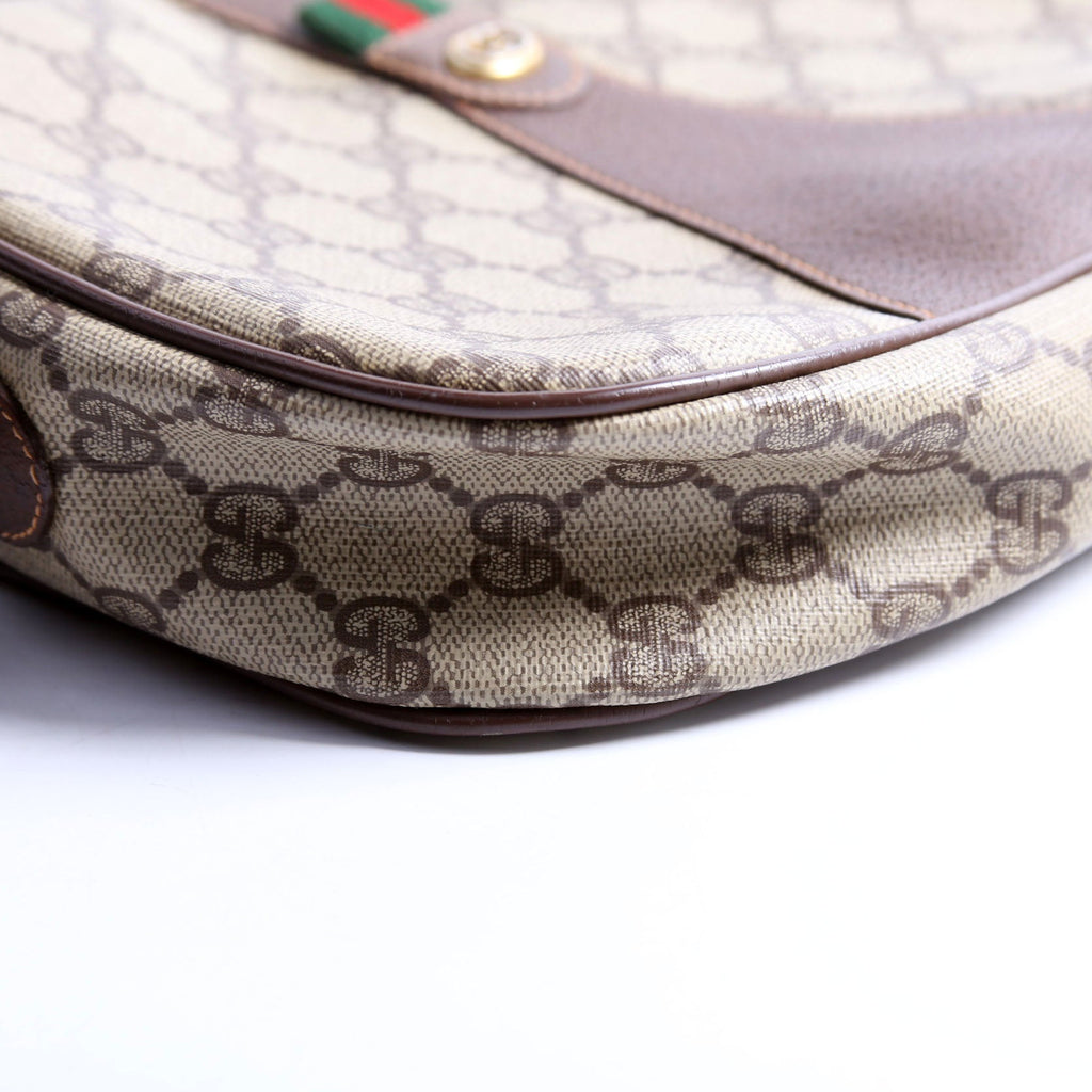 156.01.034 Sherry Ling GG Supreme Wristlet Vintage Brown