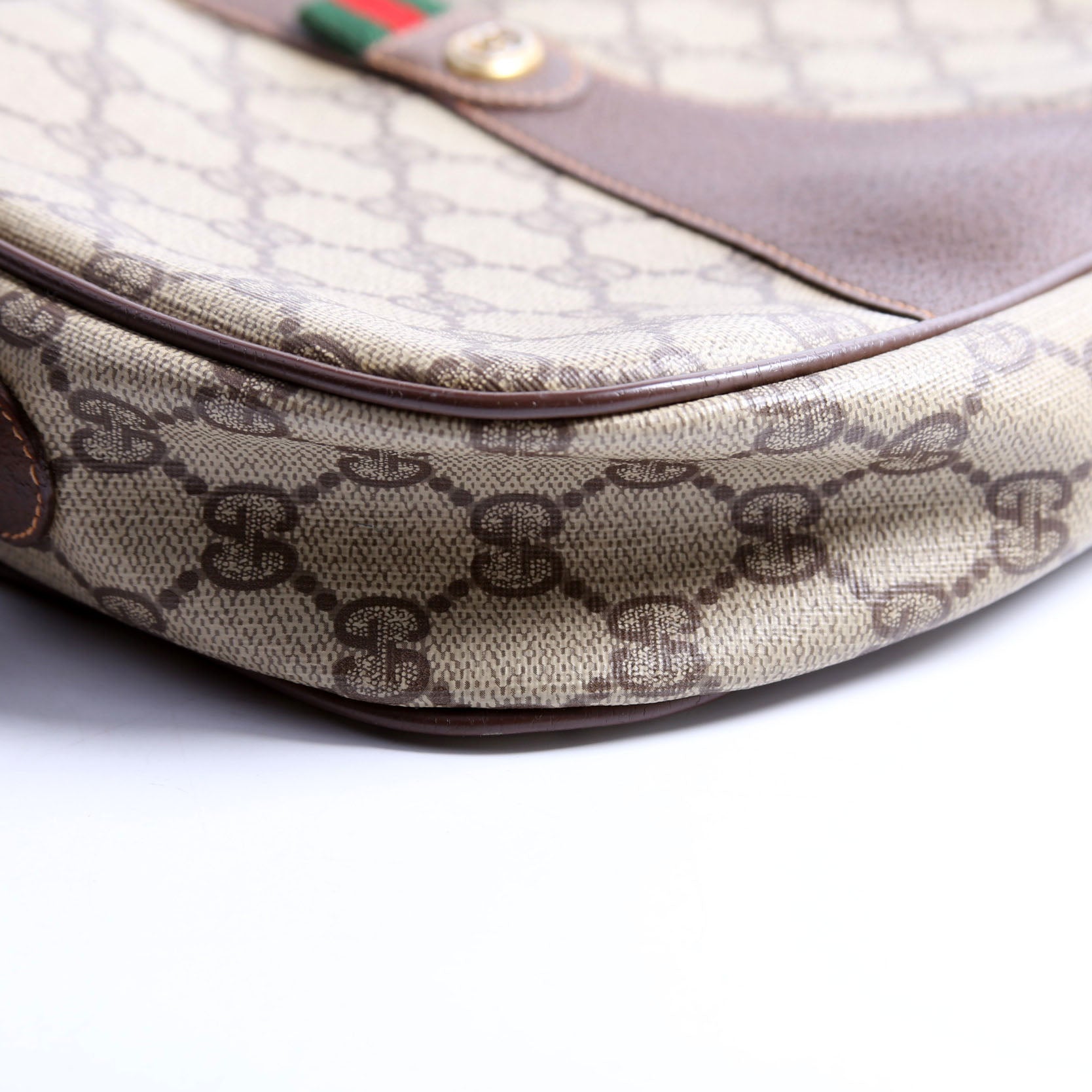 156.01.034 Sherry Ling GG Supreme Wristlet Vintage Brown