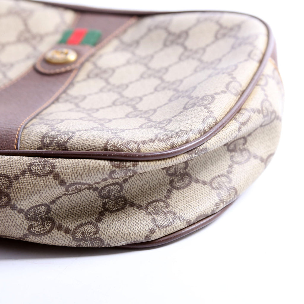 156.01.034 Sherry Ling GG Supreme Wristlet Vintage Brown