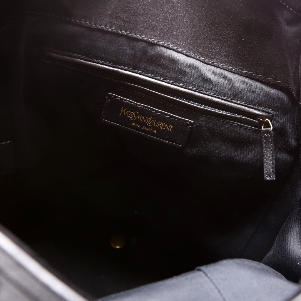 175884 Downtown Patent Leather Tote Black