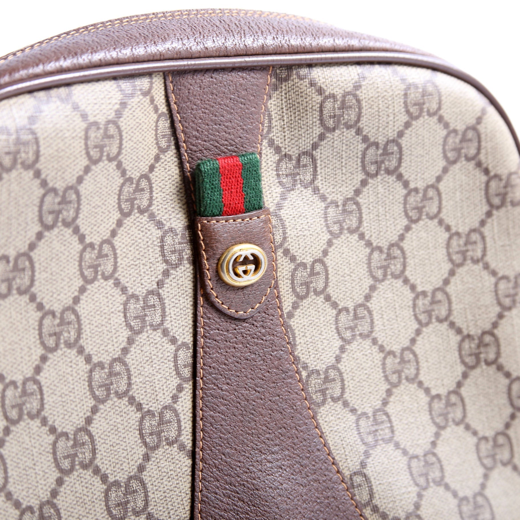 156.01.034 Sherry Ling GG Supreme Wristlet Vintage Brown