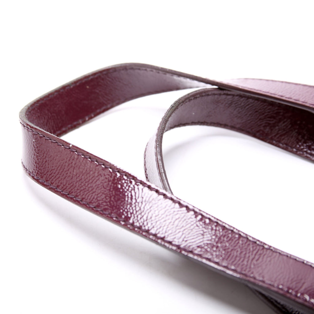 202649 Downtown Patent Leather Tote Purple