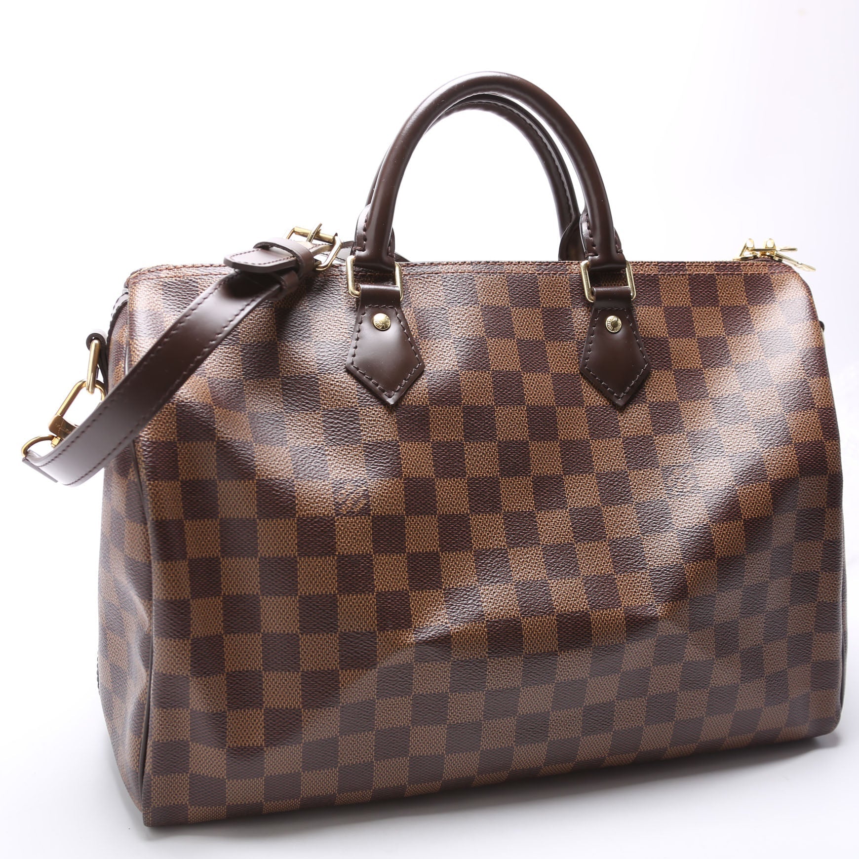 Speedy 35 Bandouliere Damier Ebene