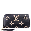 Zippy Wallet Bicolor Empreinte Black