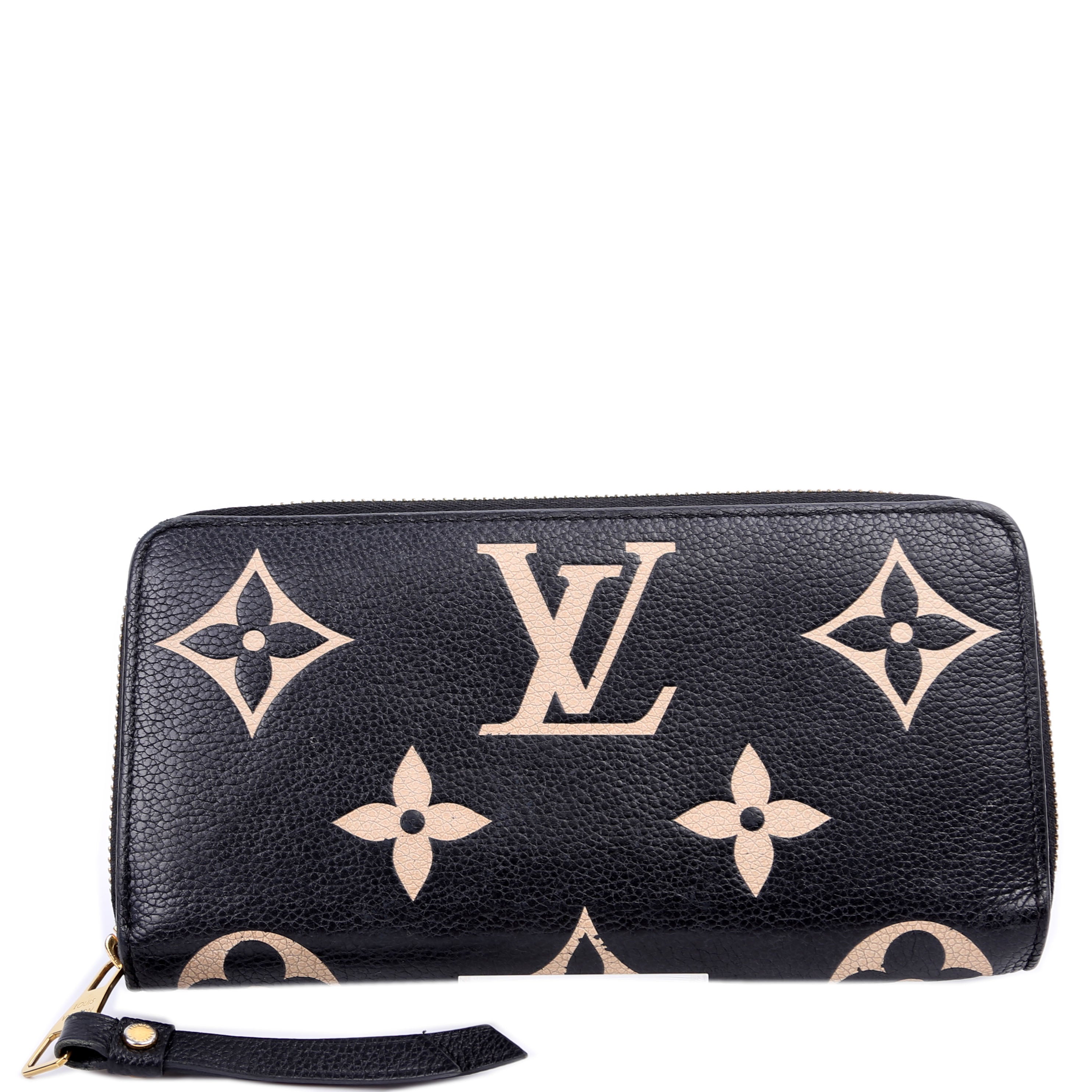Zippy Wallet Bicolor Empreinte Black