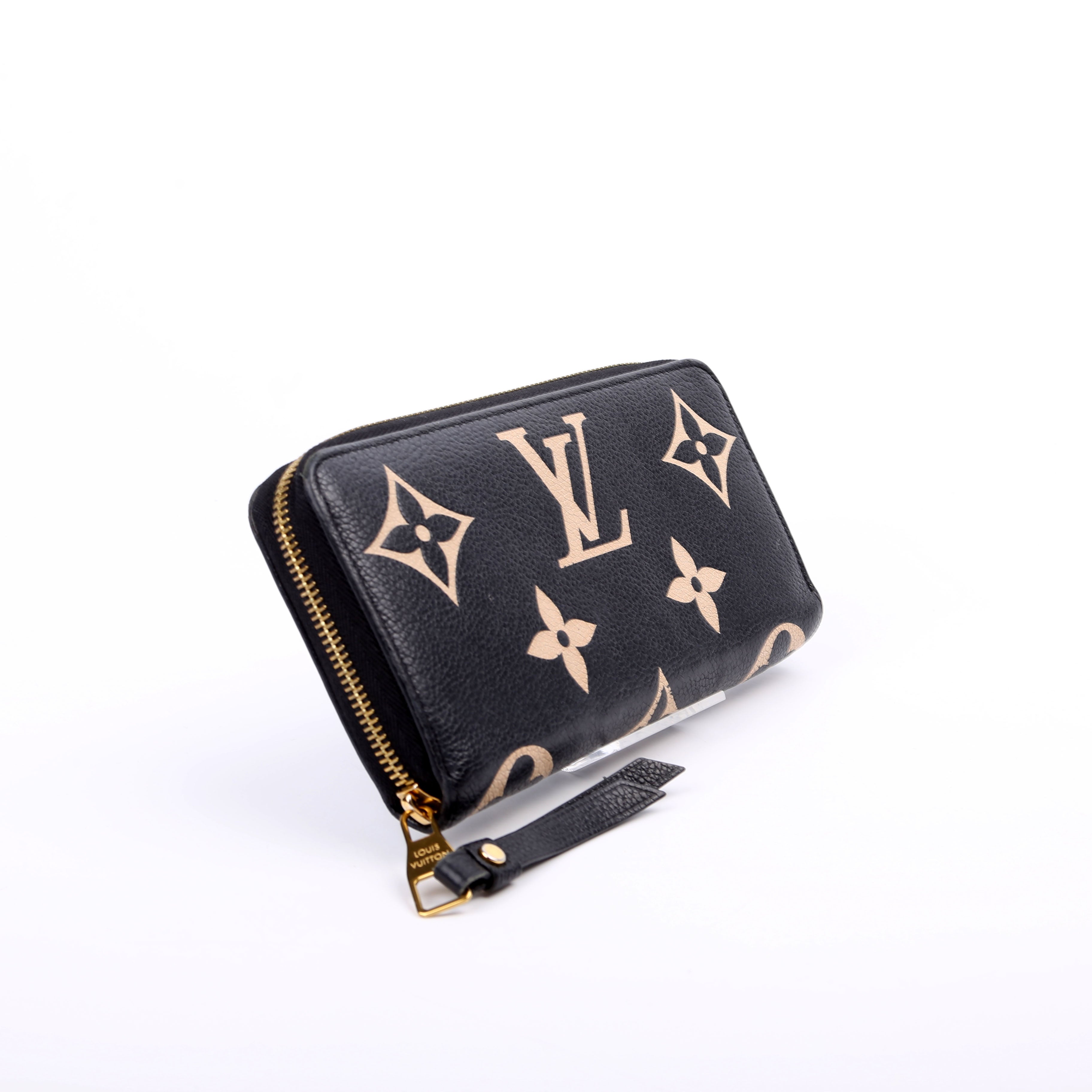 Zippy Wallet Bicolor Empreinte Black