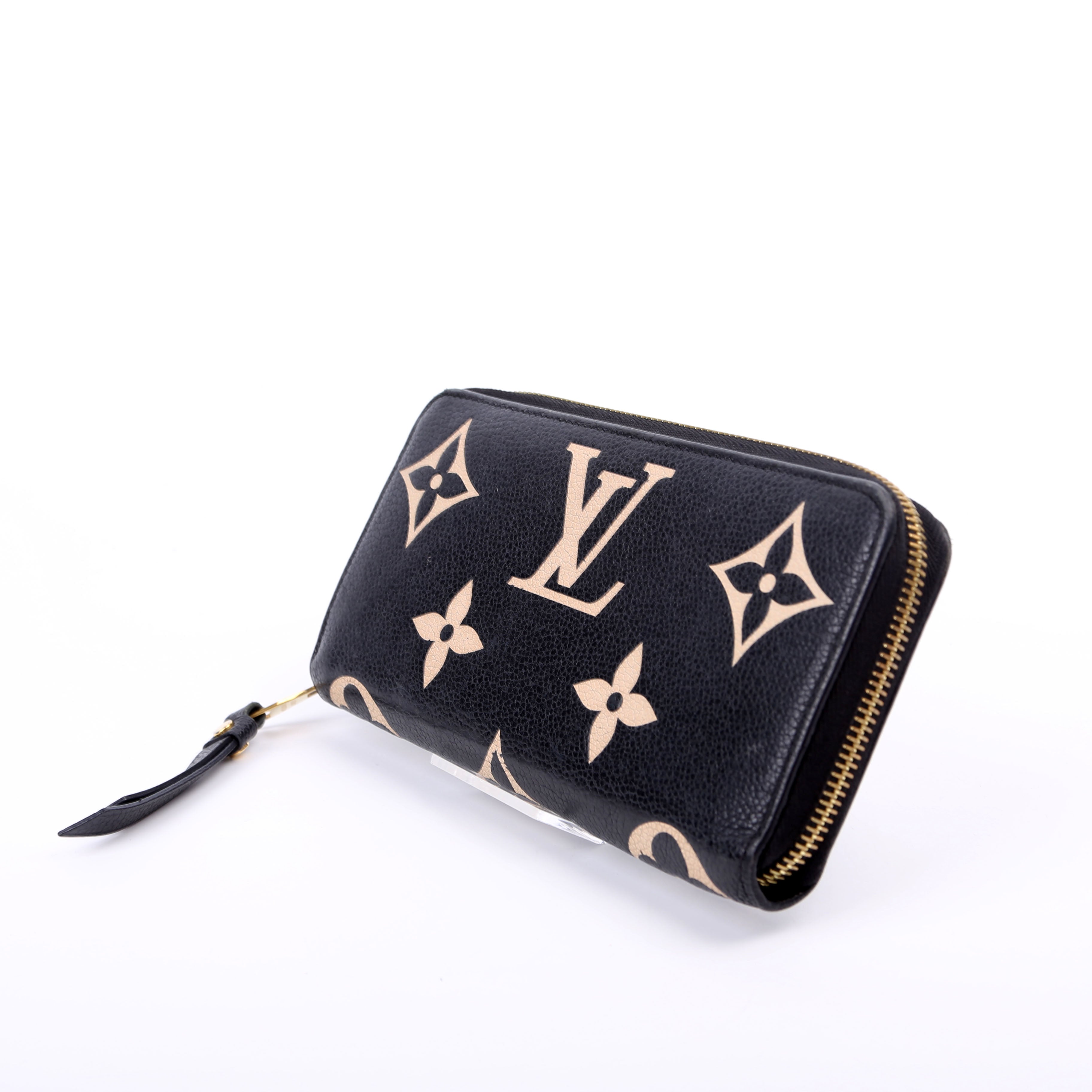 Zippy Wallet Bicolor Empreinte Black