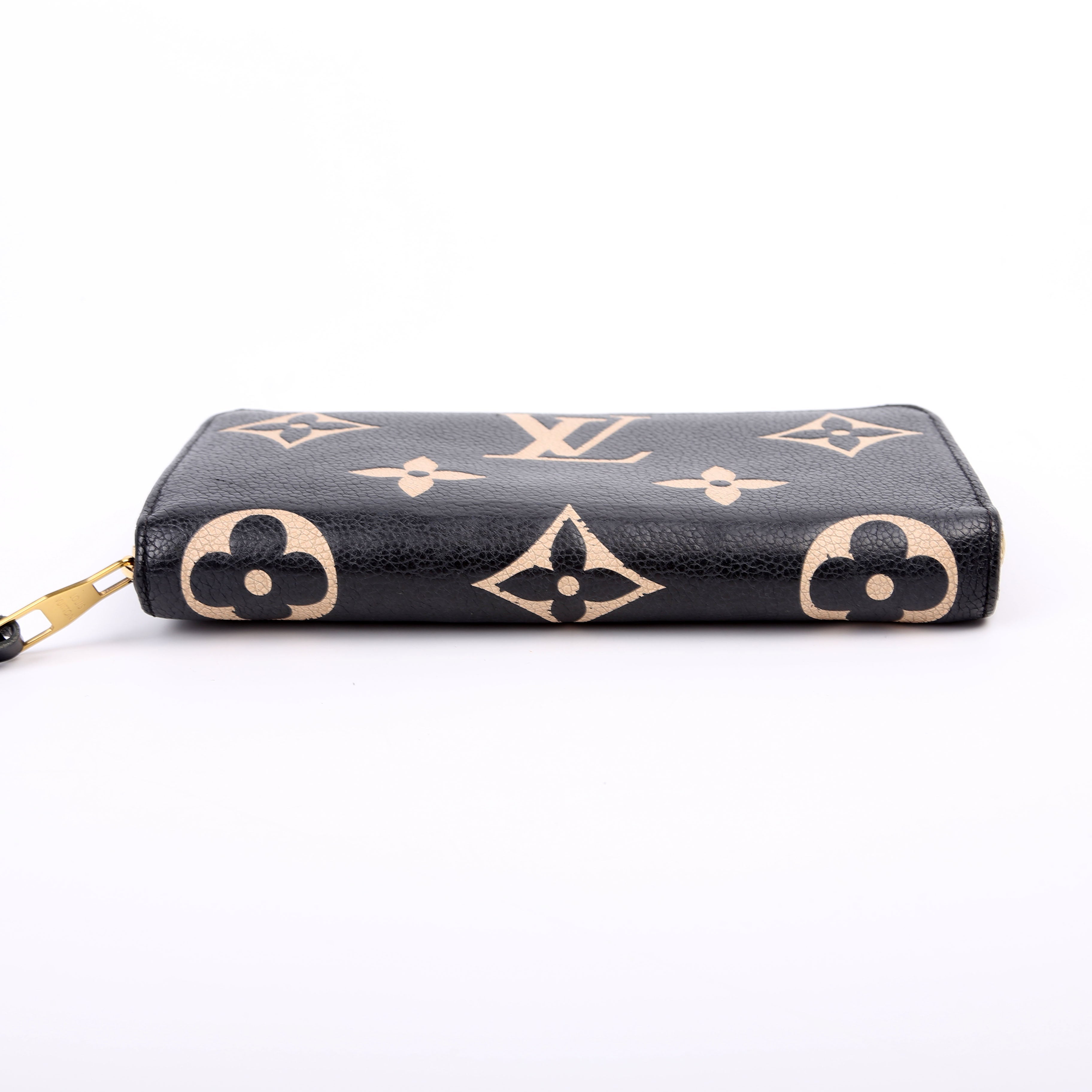 Zippy Wallet Bicolor Empreinte Black
