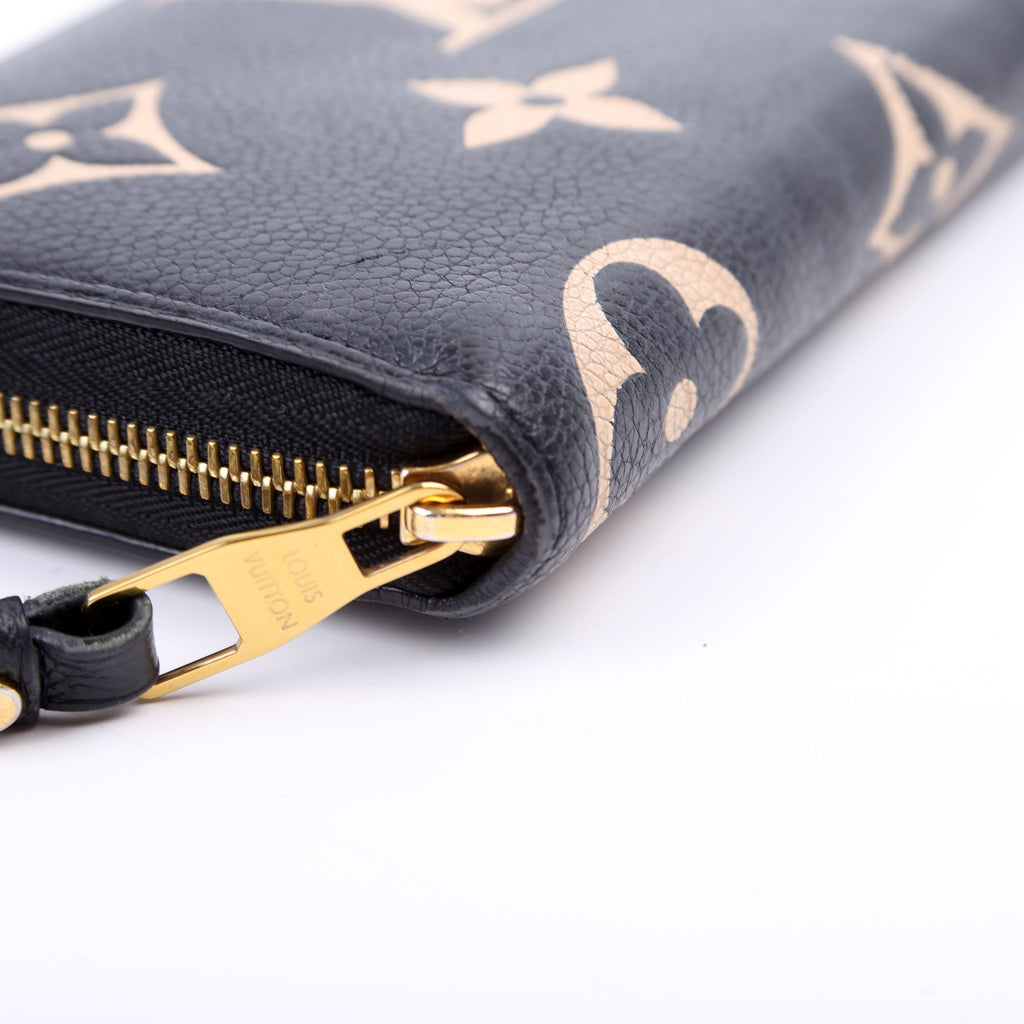 Zippy Wallet Bicolor Empreinte Black