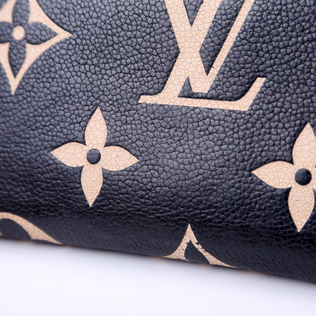 Zippy Wallet Bicolor Empreinte Black