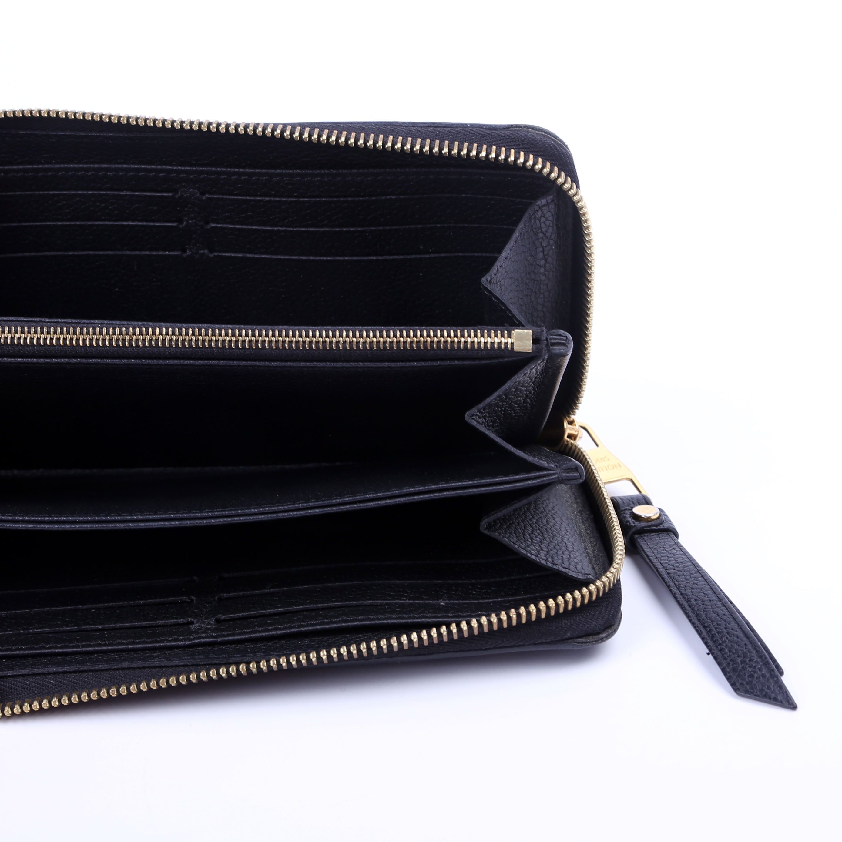 Zippy Wallet Bicolor Empreinte Black