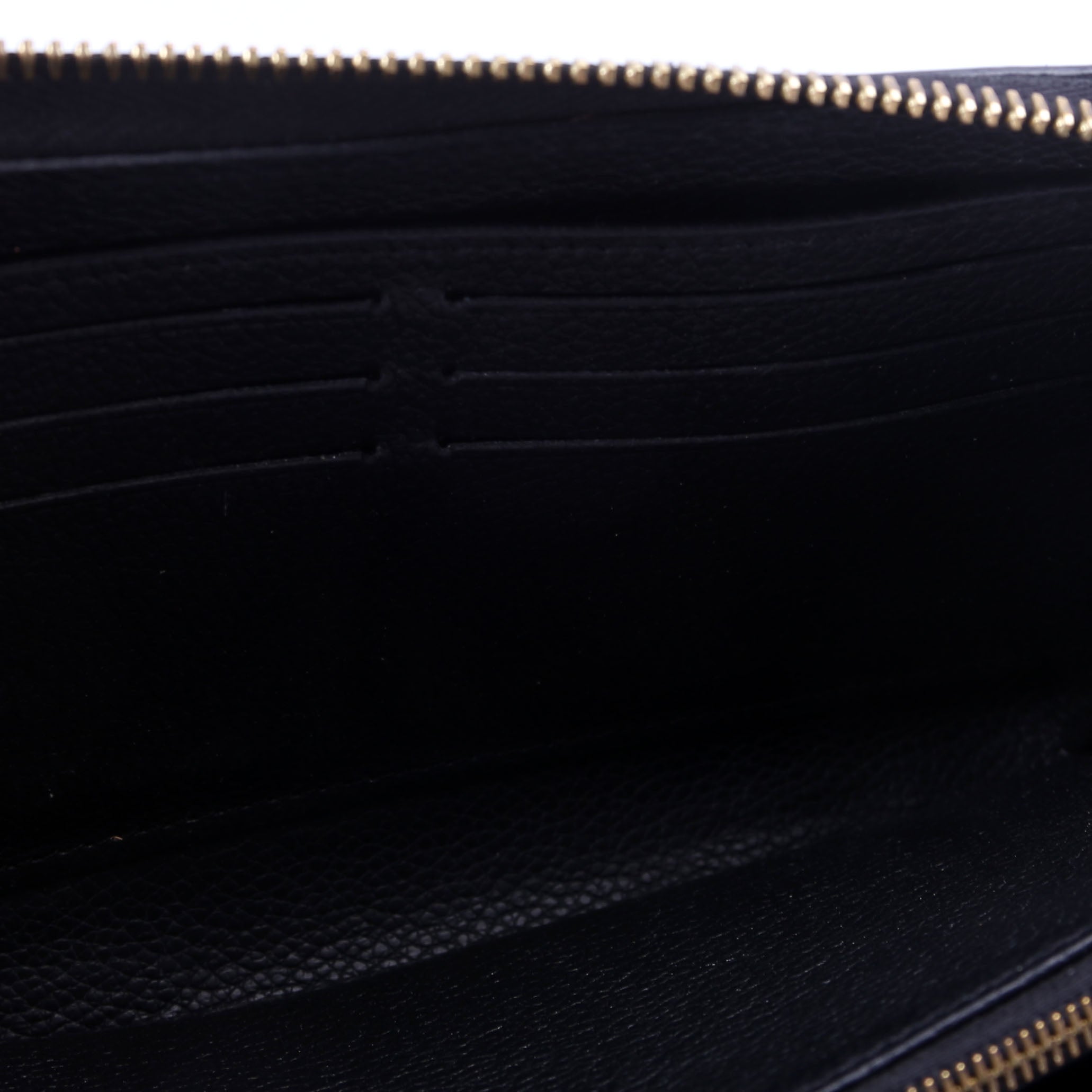 Zippy Wallet Bicolor Empreinte Black