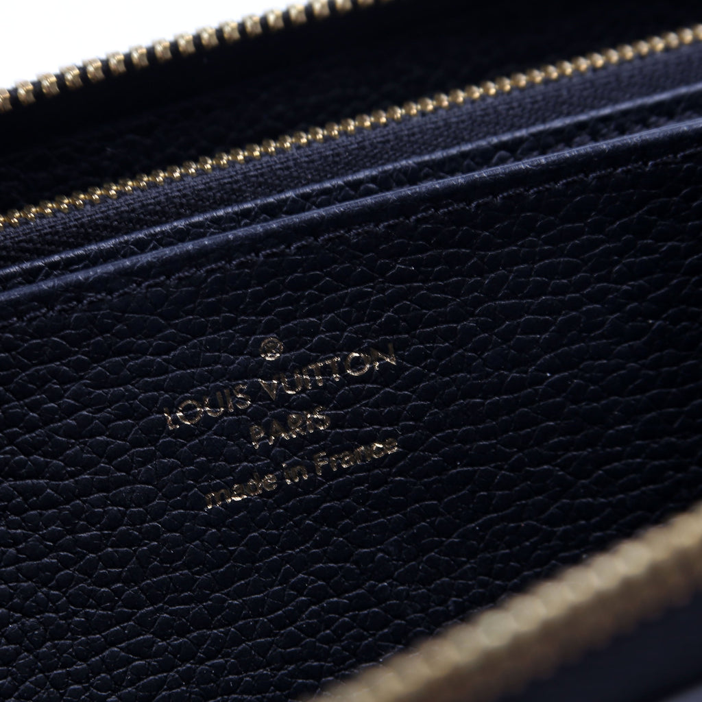 Zippy Wallet Bicolor Empreinte Black