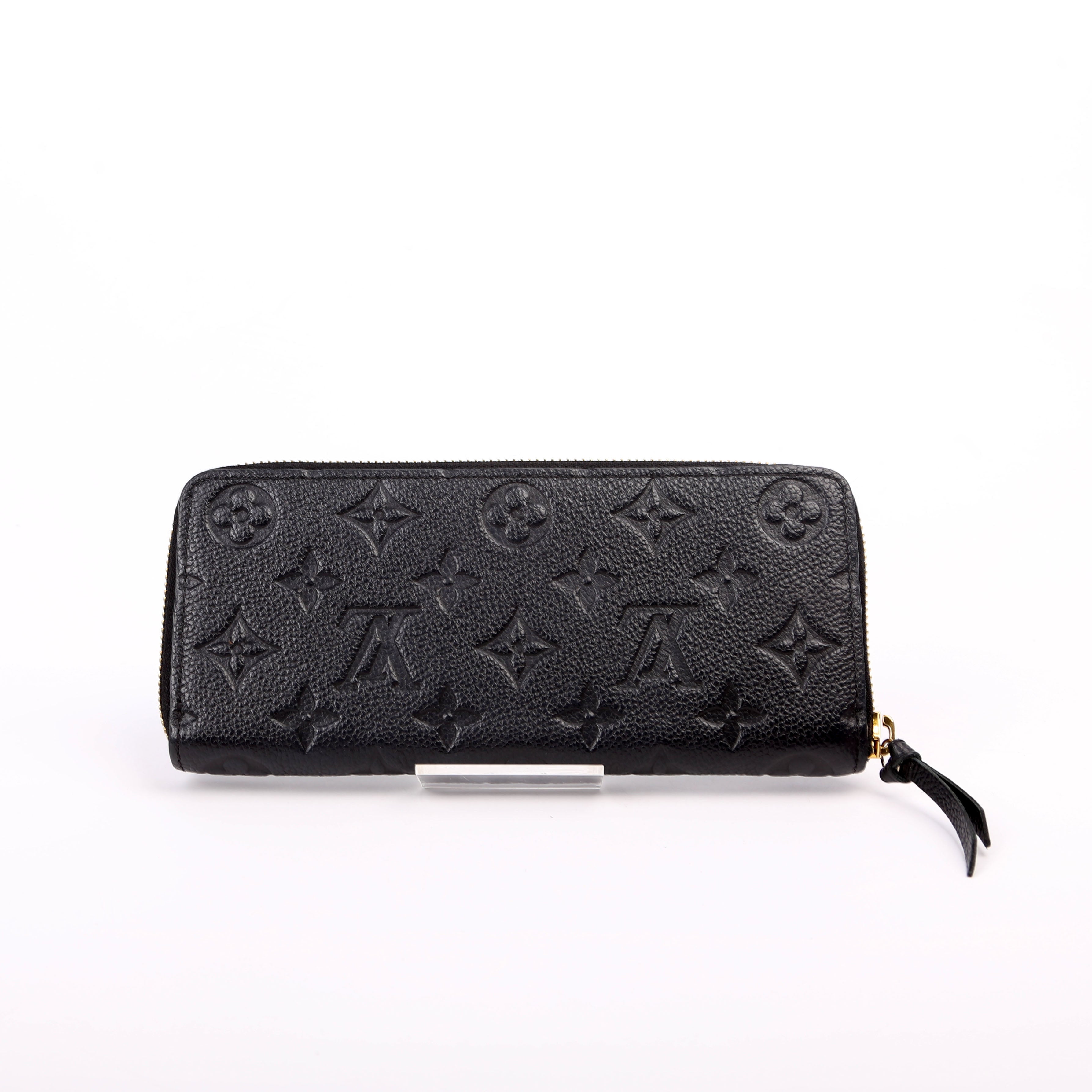 Clemence Wallet Empreinte Black