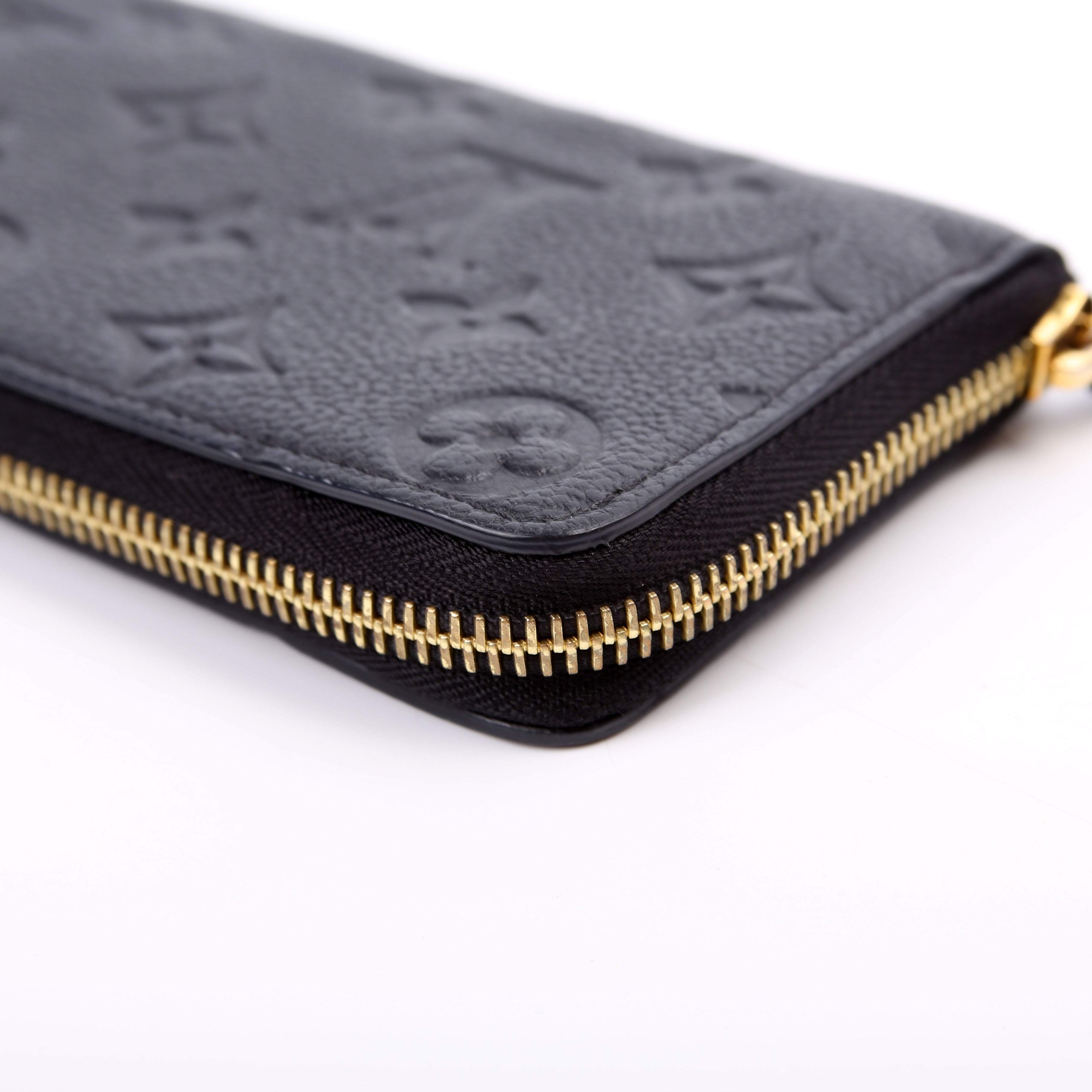 Clemence Wallet Empreinte Black