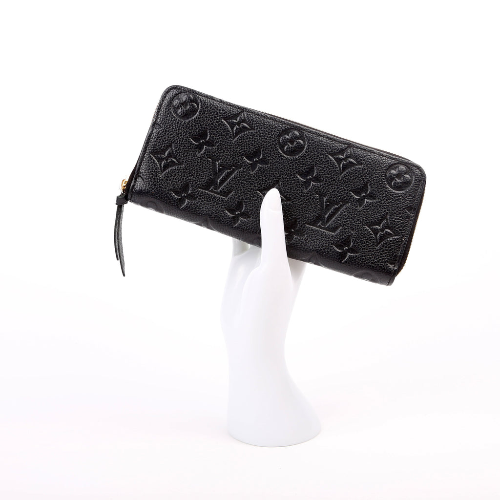 Clemence Wallet Empreinte Black
