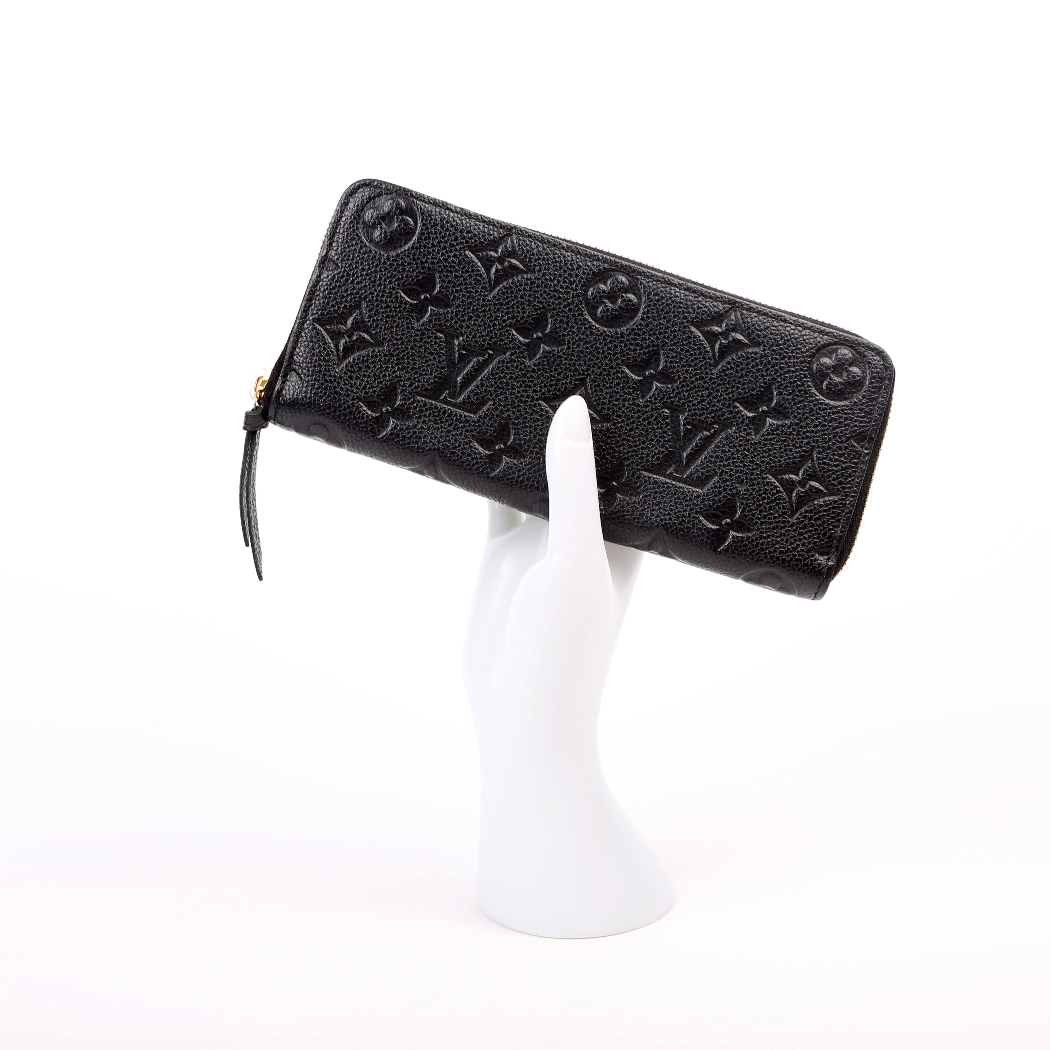 Clemence Wallet Empreinte Black