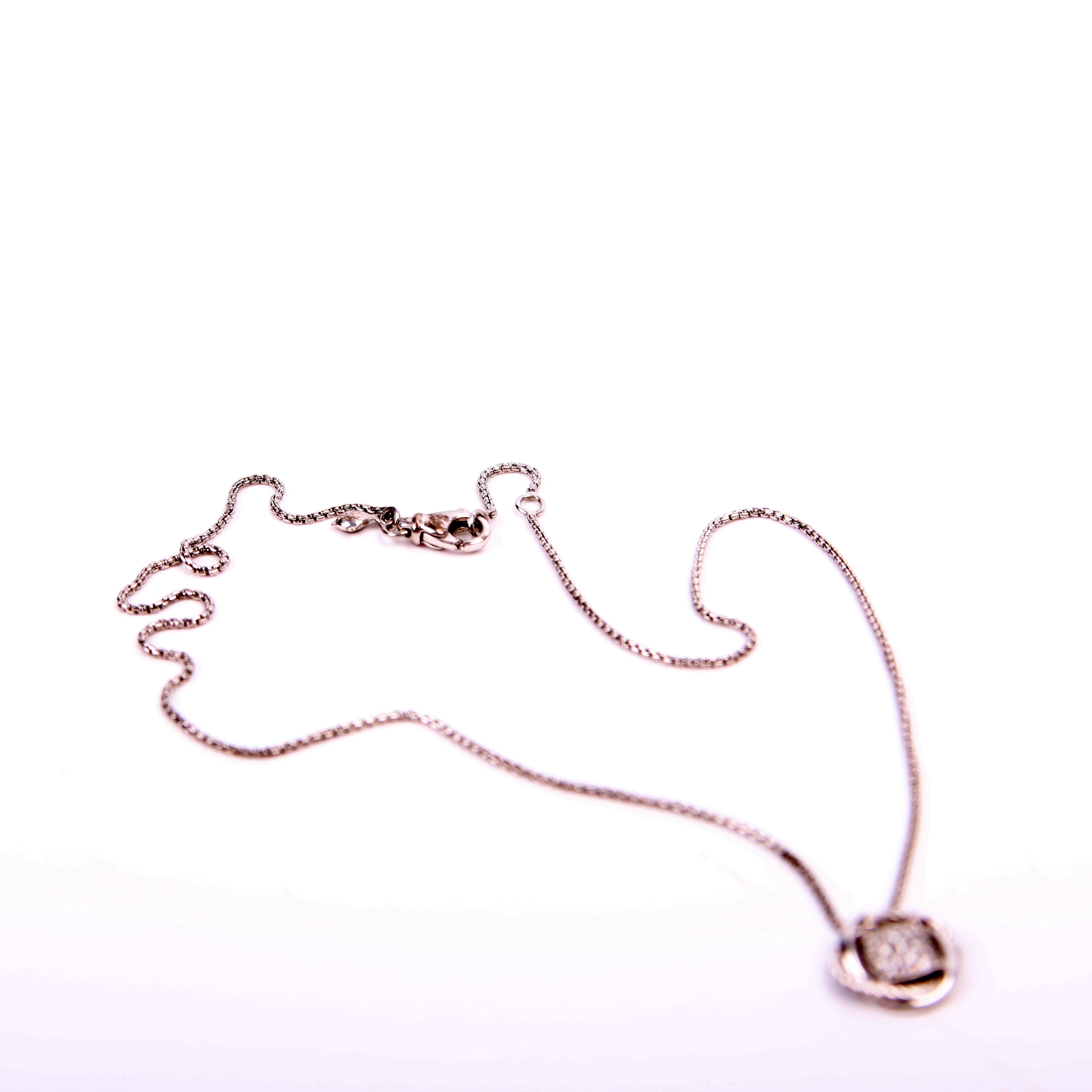 Petite Infinity 925/Pave Necklace Silver