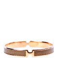 Olympe Lizard H Narrow Bracelet Green/Gold