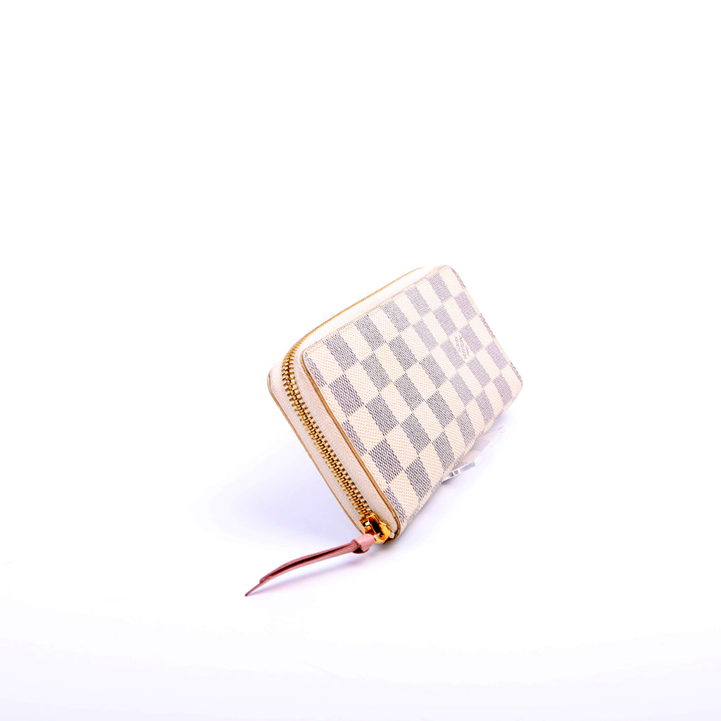 Clemence Wallet Damier Azur Pink