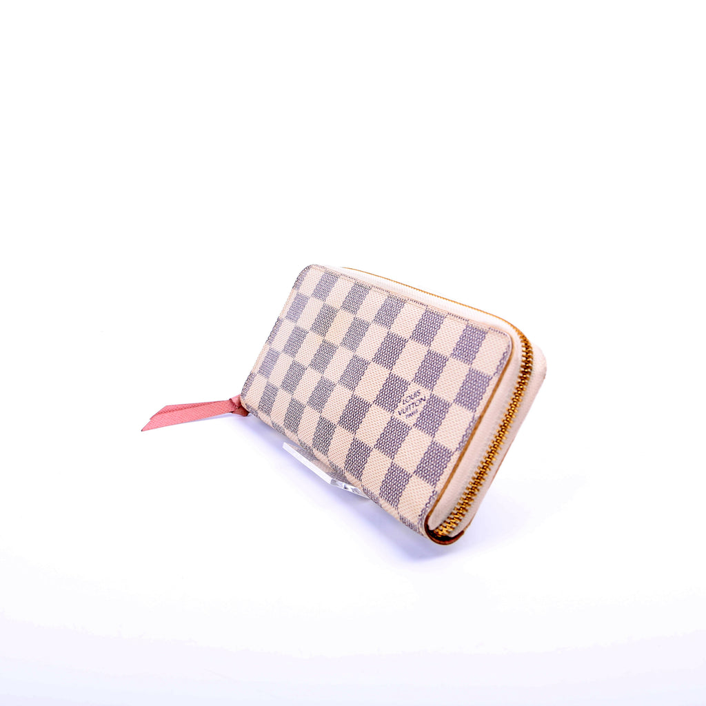Clemence Wallet Damier Azur Pink