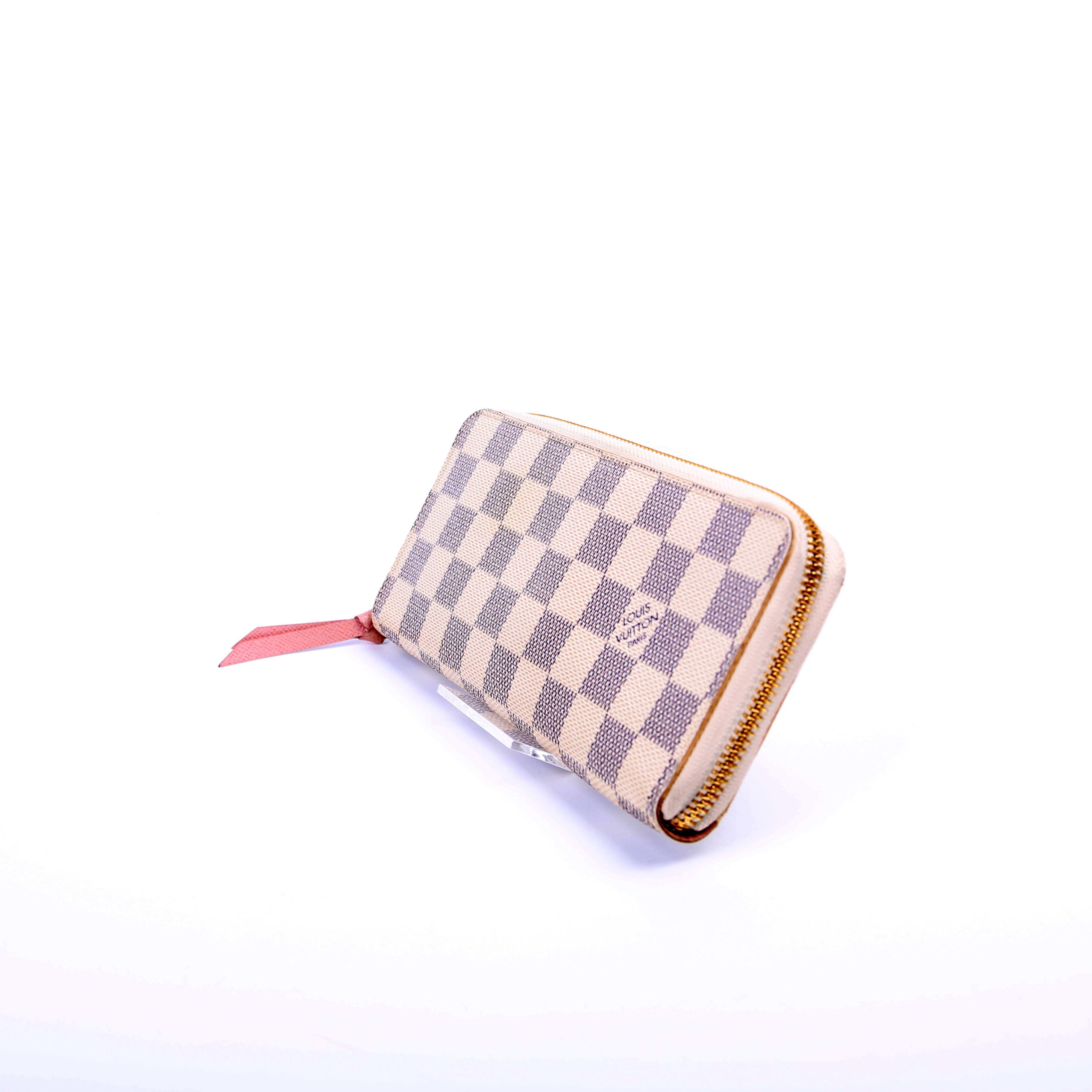 Clemence Wallet Damier Azur Pink