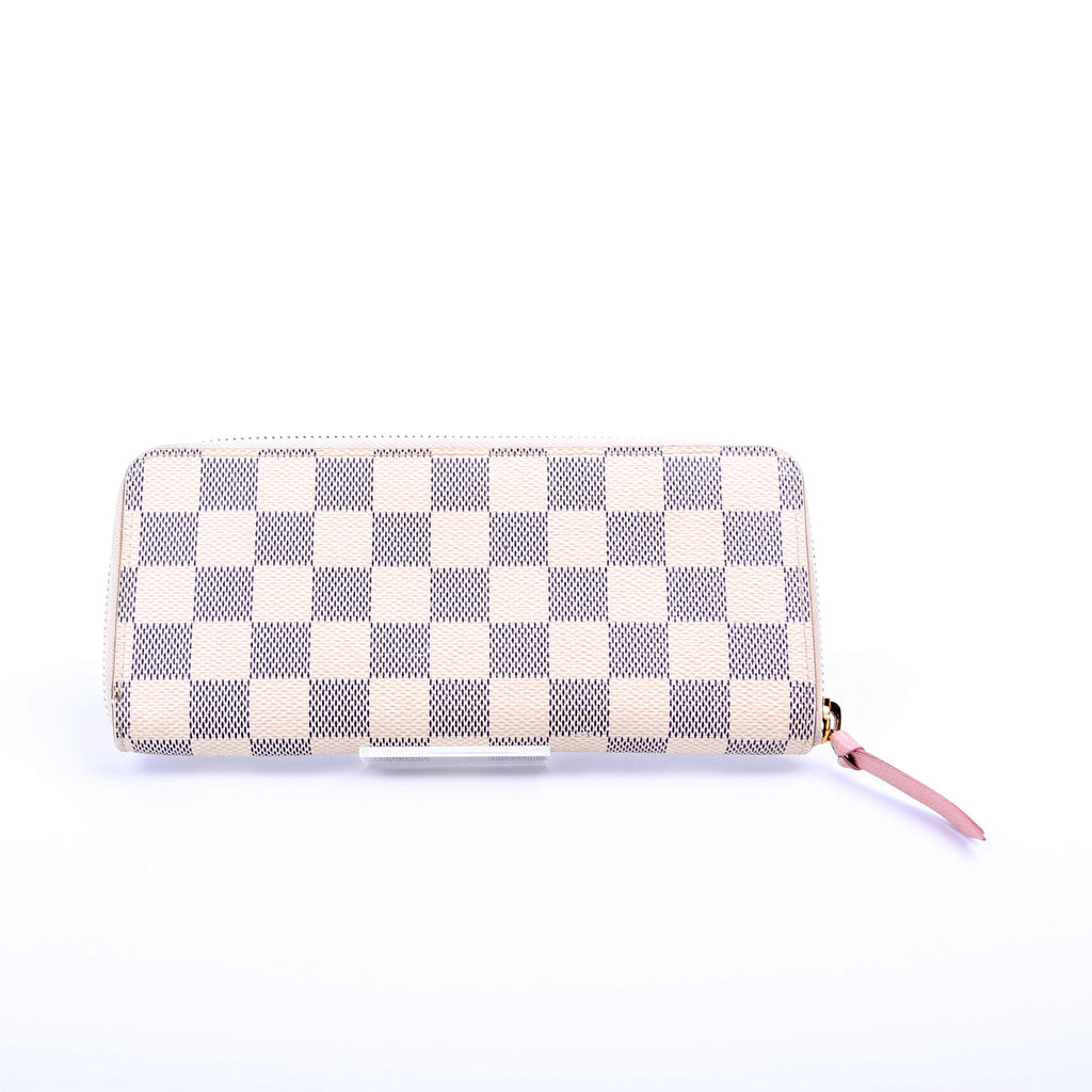 Clemence Wallet Damier Azur Pink