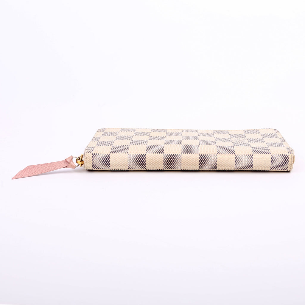 Clemence Wallet Damier Azur Pink