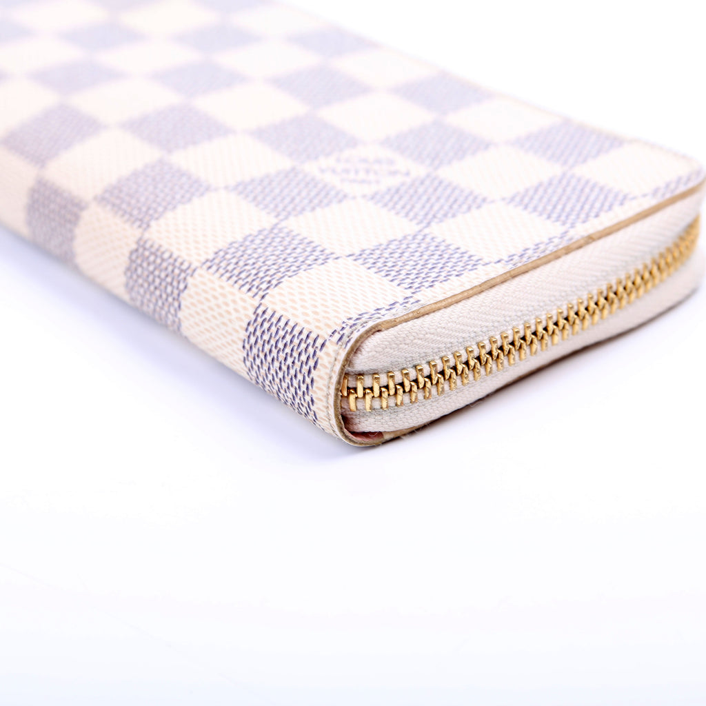 Clemence Wallet Damier Azur Pink