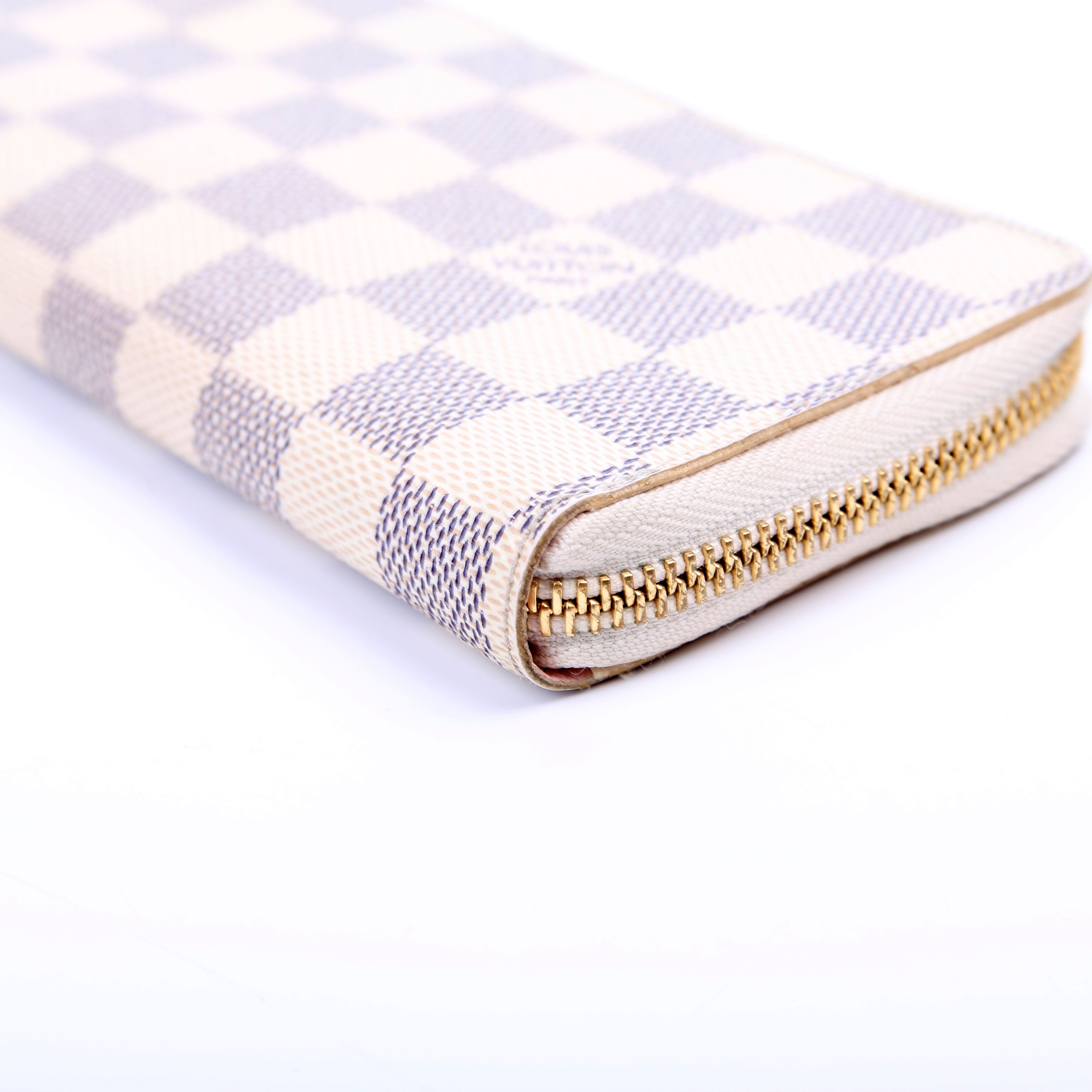 Clemence Wallet Damier Azur Pink