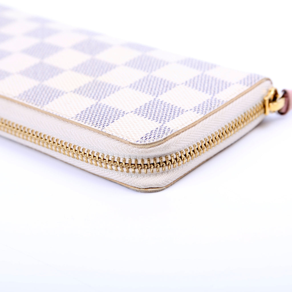 Clemence Wallet Damier Azur Pink