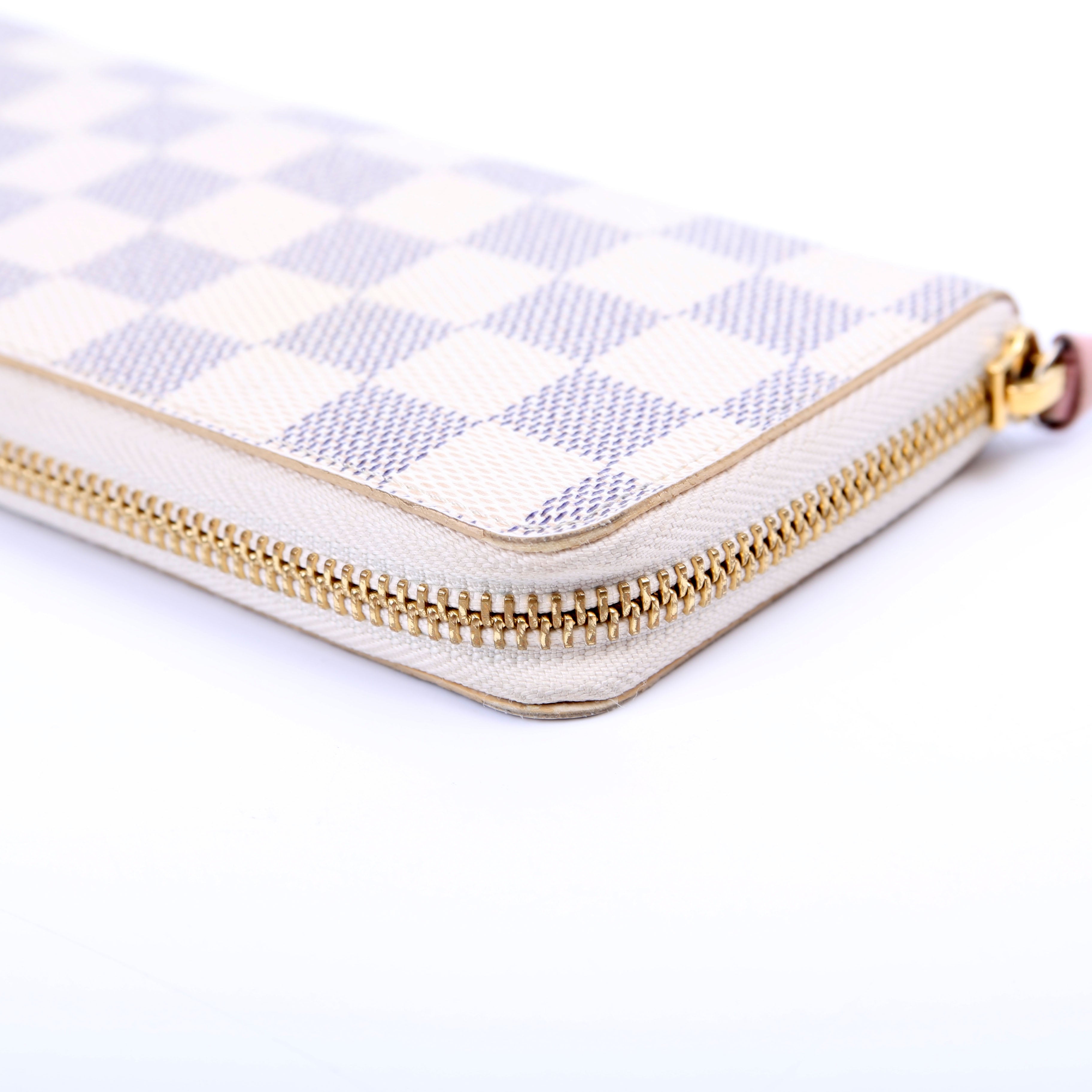 Clemence Wallet Damier Azur Pink