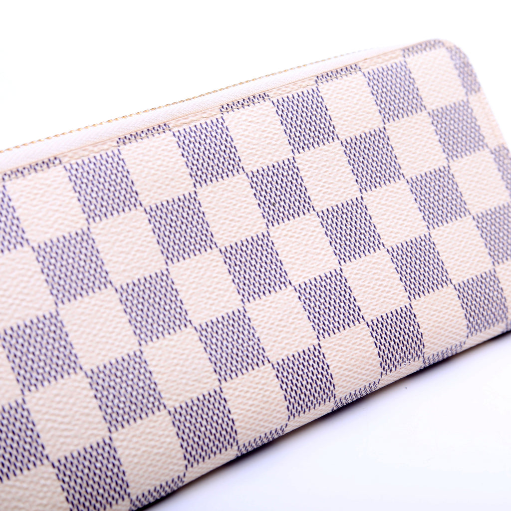 Clemence Wallet Damier Azur Pink