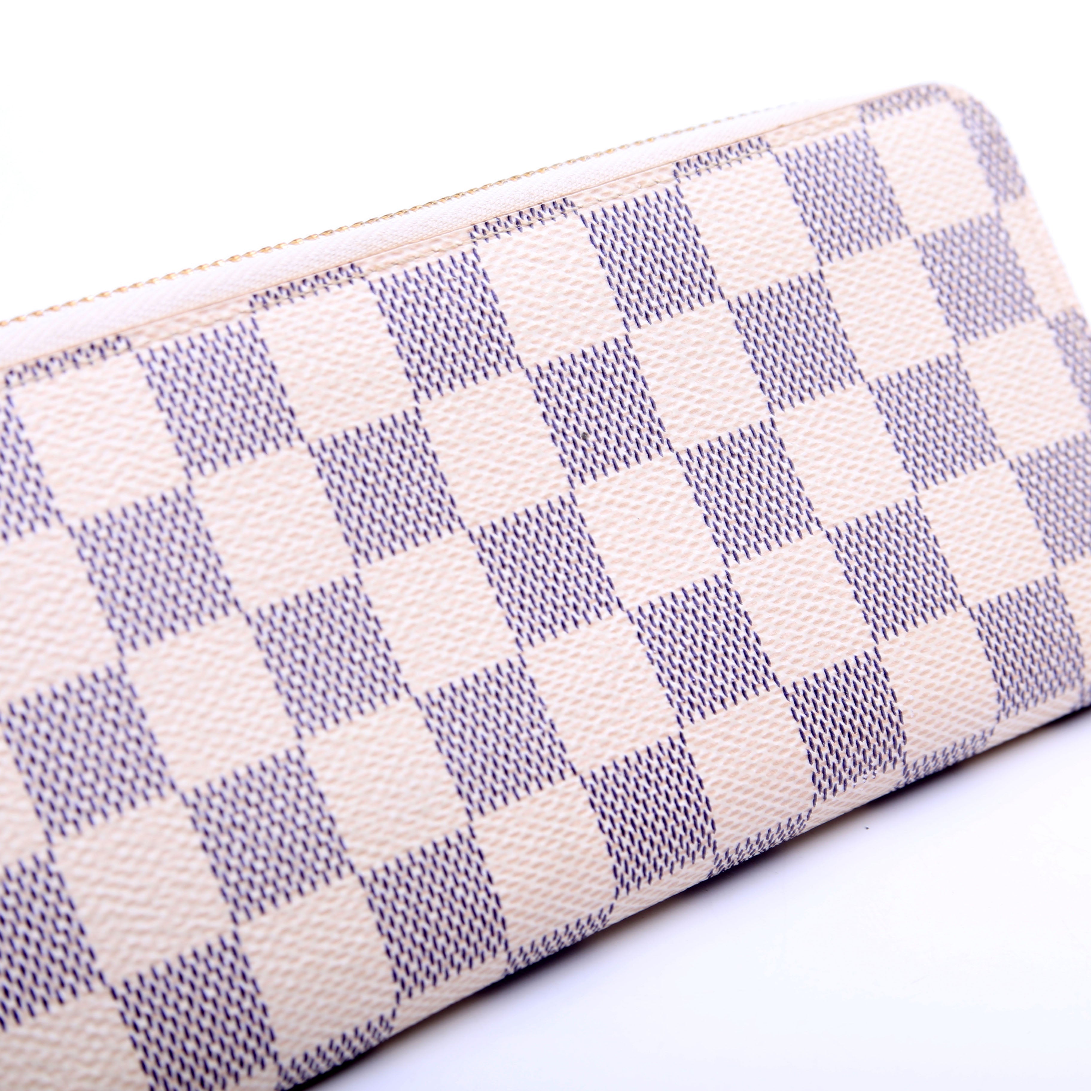 Clemence Wallet Damier Azur Pink